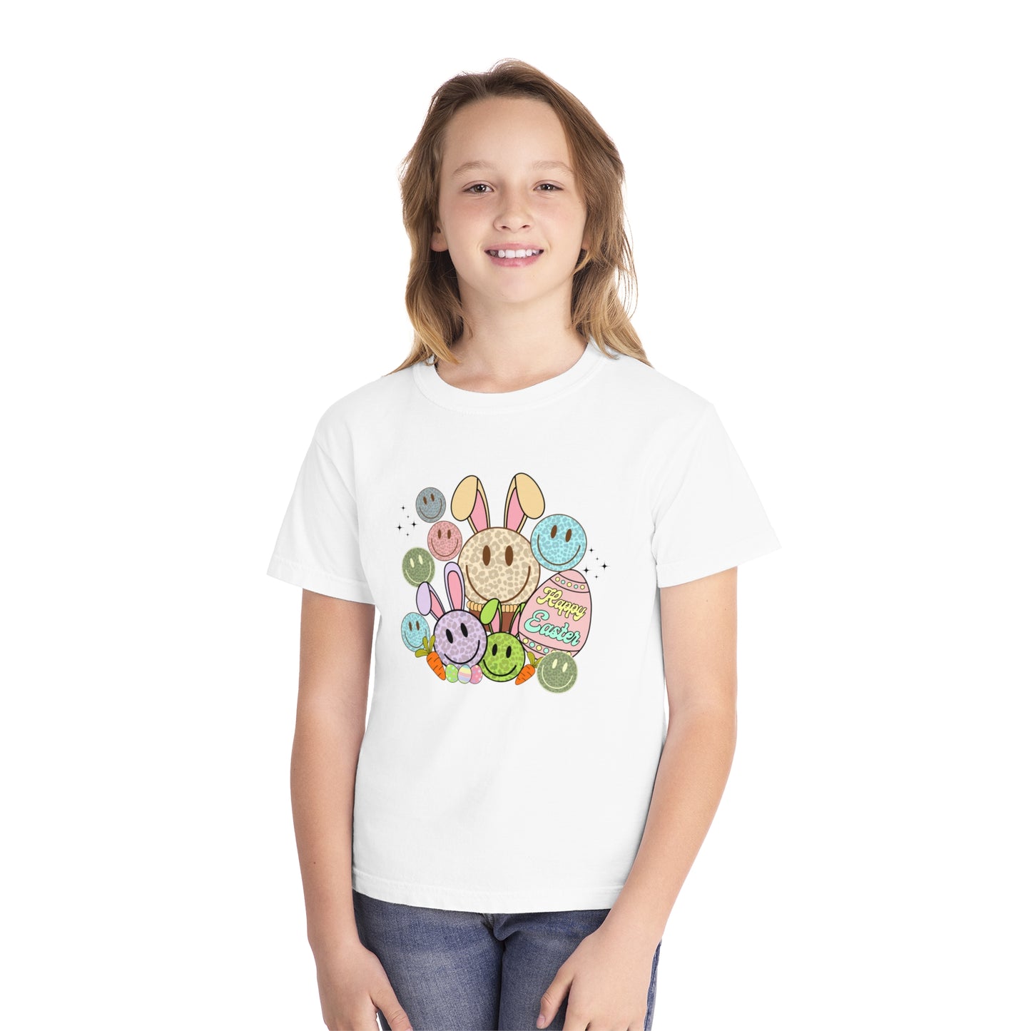 Funky Easter Youth Comfort Colors Tee