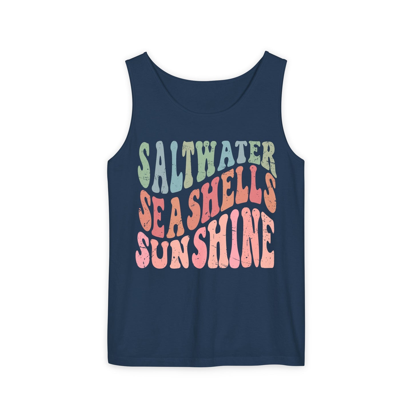 Saltwater, Seashells, Sunshine Tank - Comfort Colors