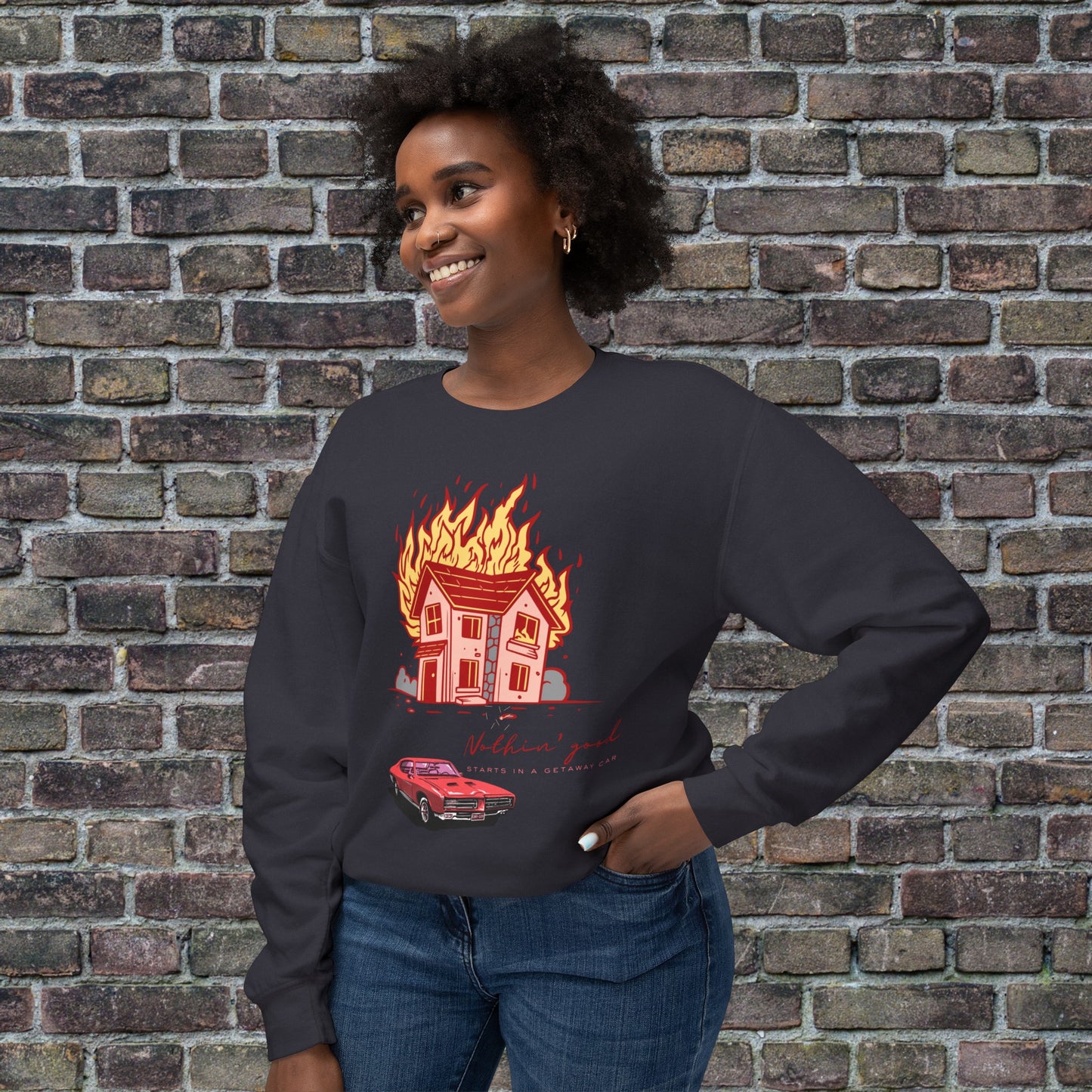 House on Fire, Getaway Car - Comfort Colors Sweater