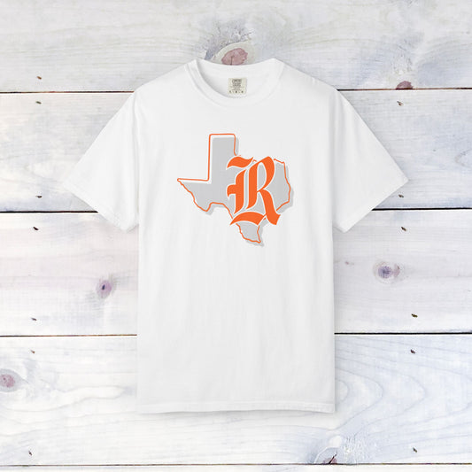 Rockwall Texas Unisex Comfort Colors T-Shirt - Orange Outline