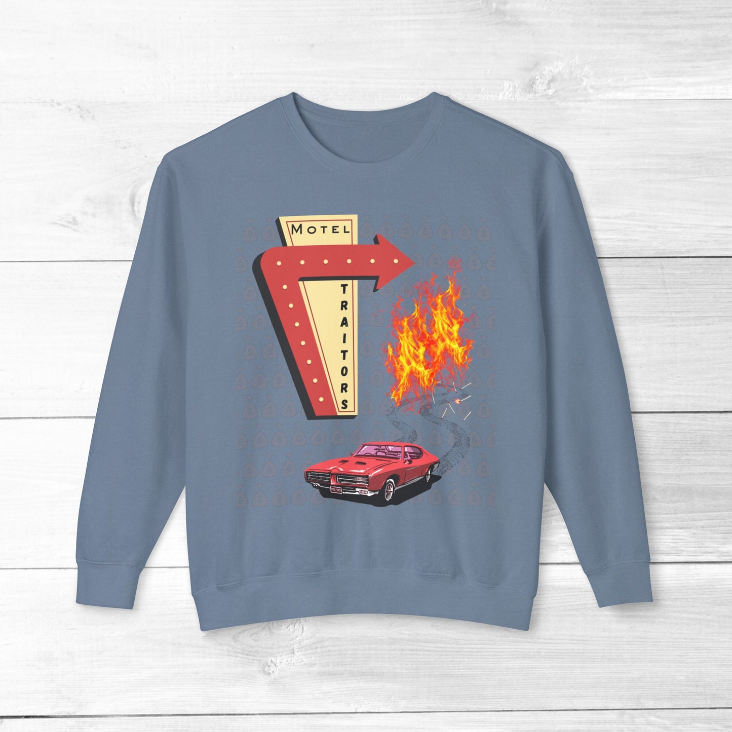Motel Traitors, Getaway Car - Comfort Colors Sweater