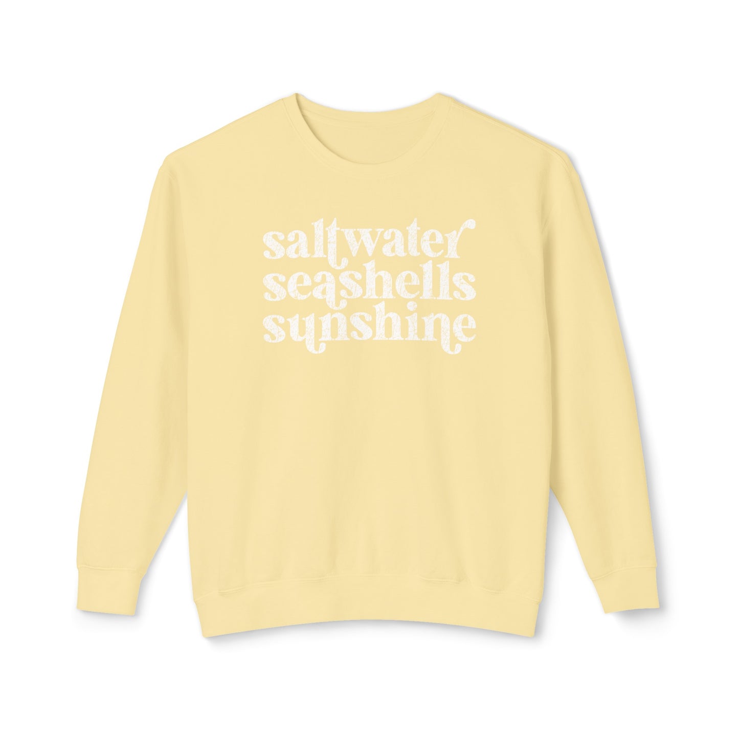 Saltwater, Seashells, Sunshine Comfot Colors Sweater