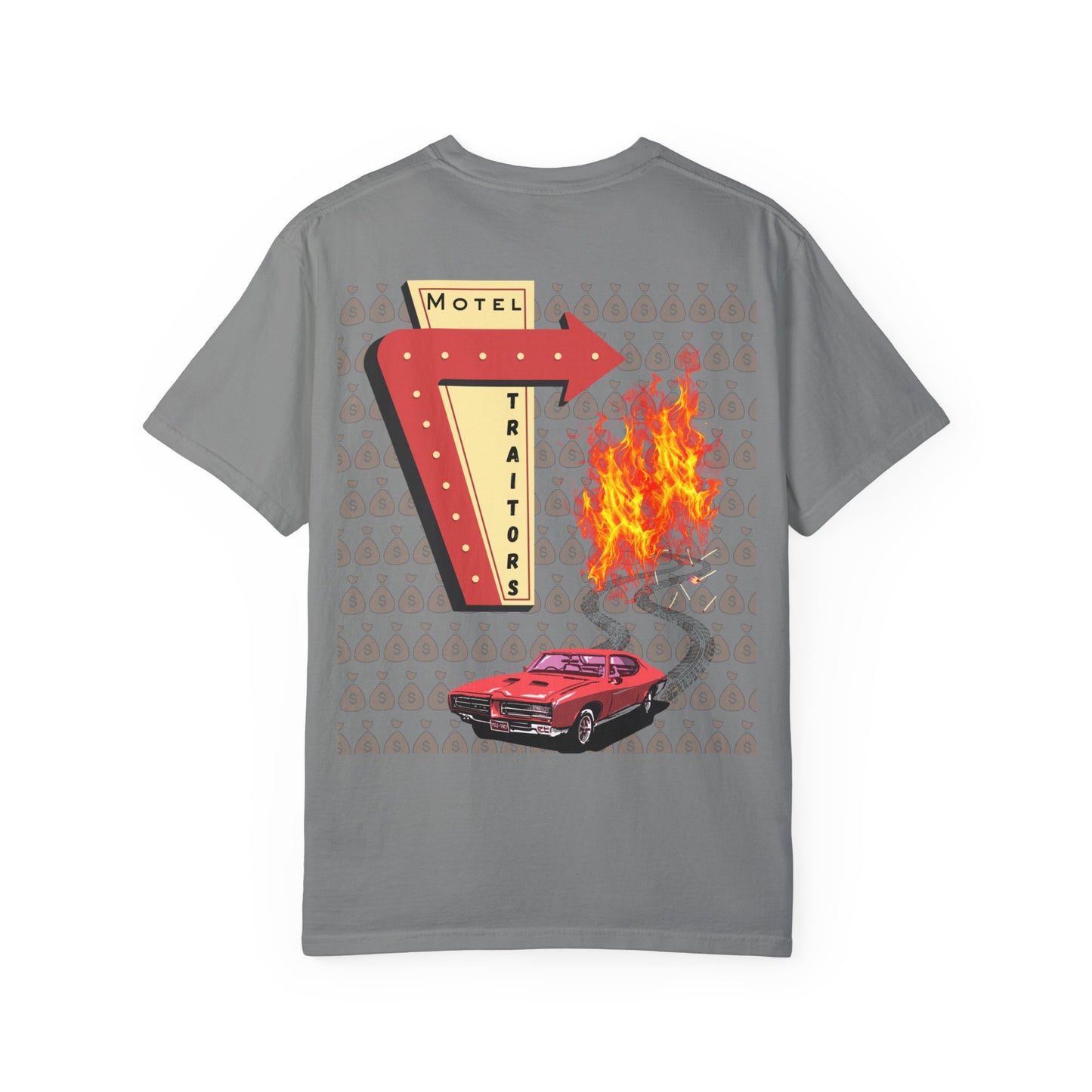 Motel Traitors - Taylor Swift Comfort Colors Shirt - Main Graphic on back