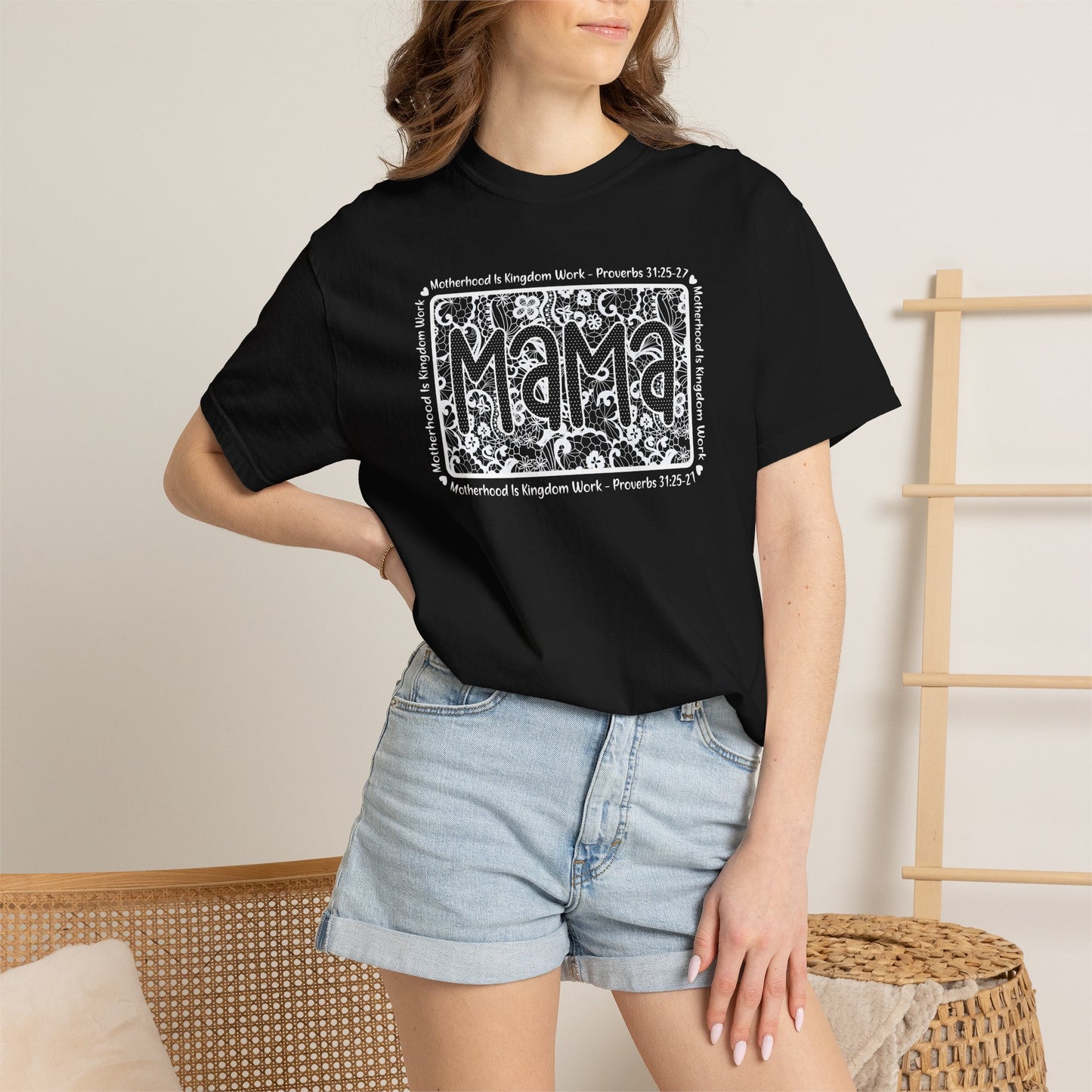 Mama Lace Comfort Colors Unisex Shirt