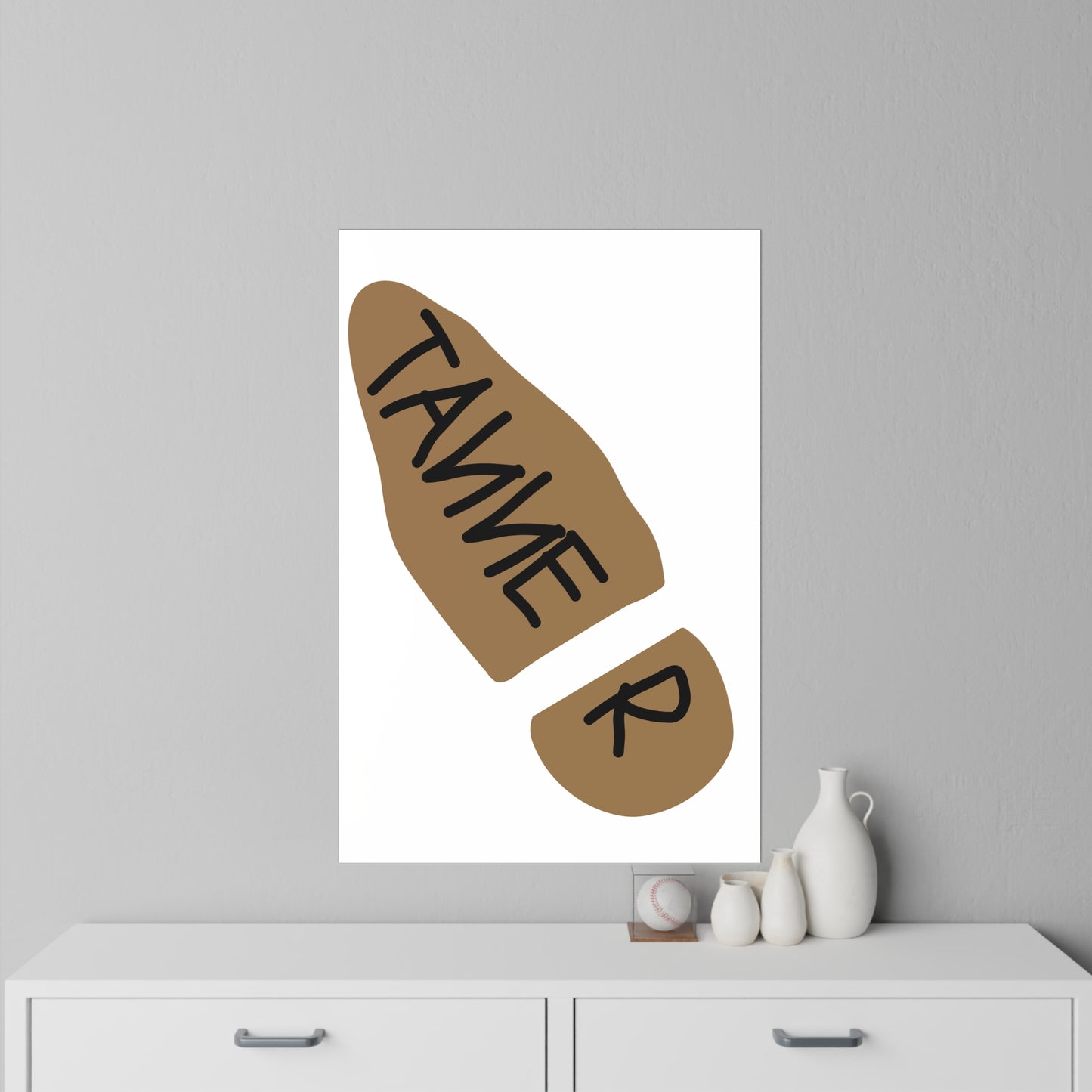 "TANNER" Name Floorstep Vinyl Sticker Woody