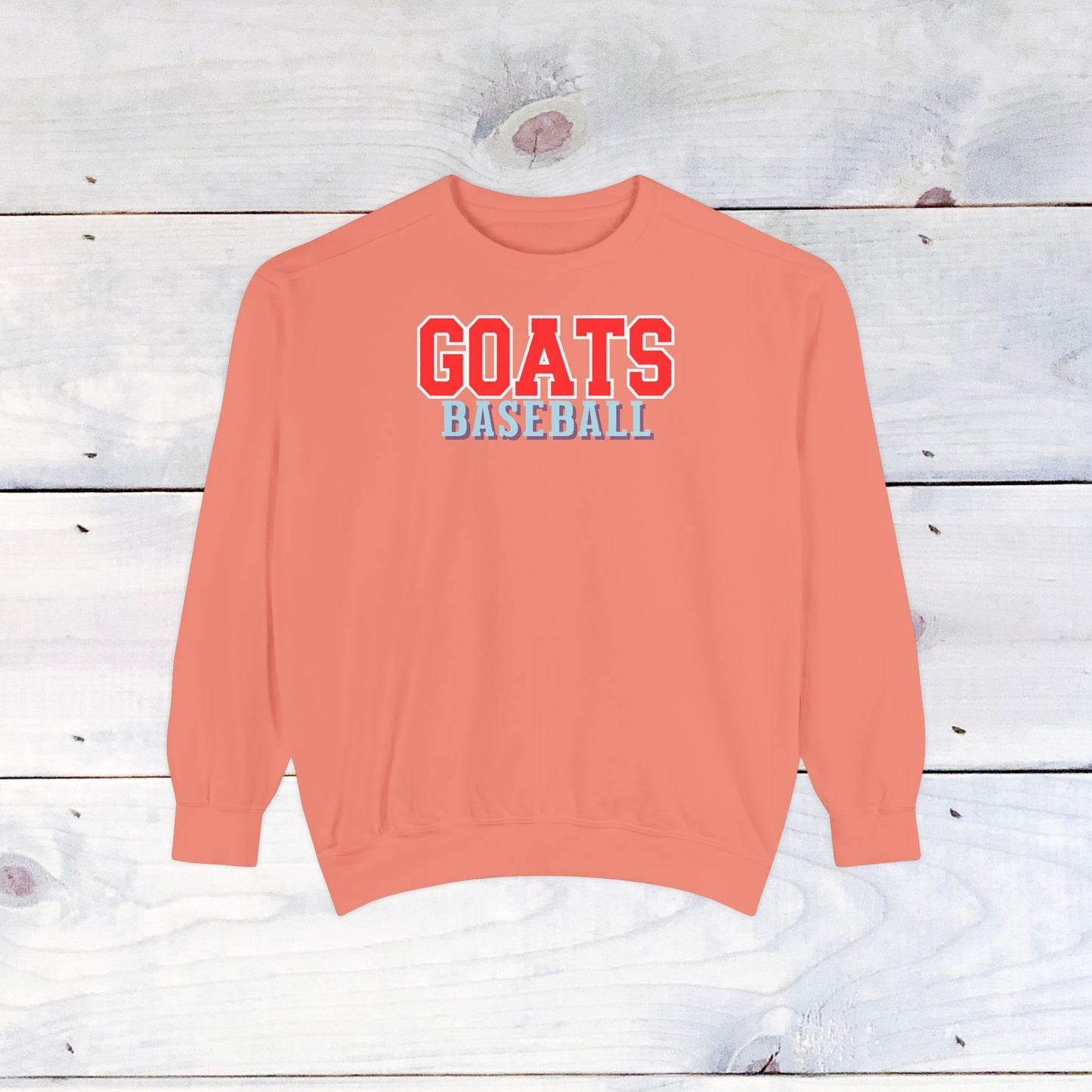 Goats Baseball Comfort Color Sweatshirt