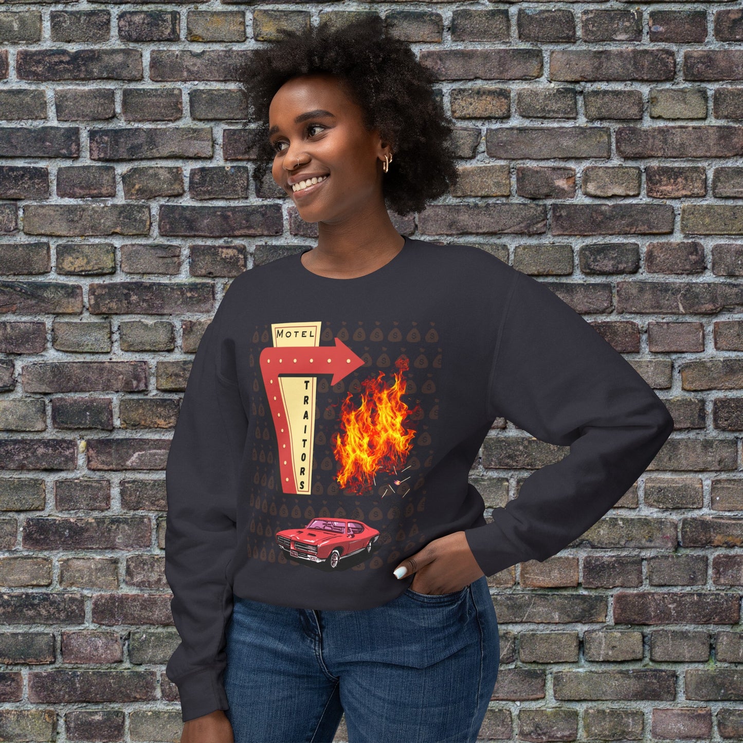 Motel Traitors, Getaway Car - Comfort Colors Sweater