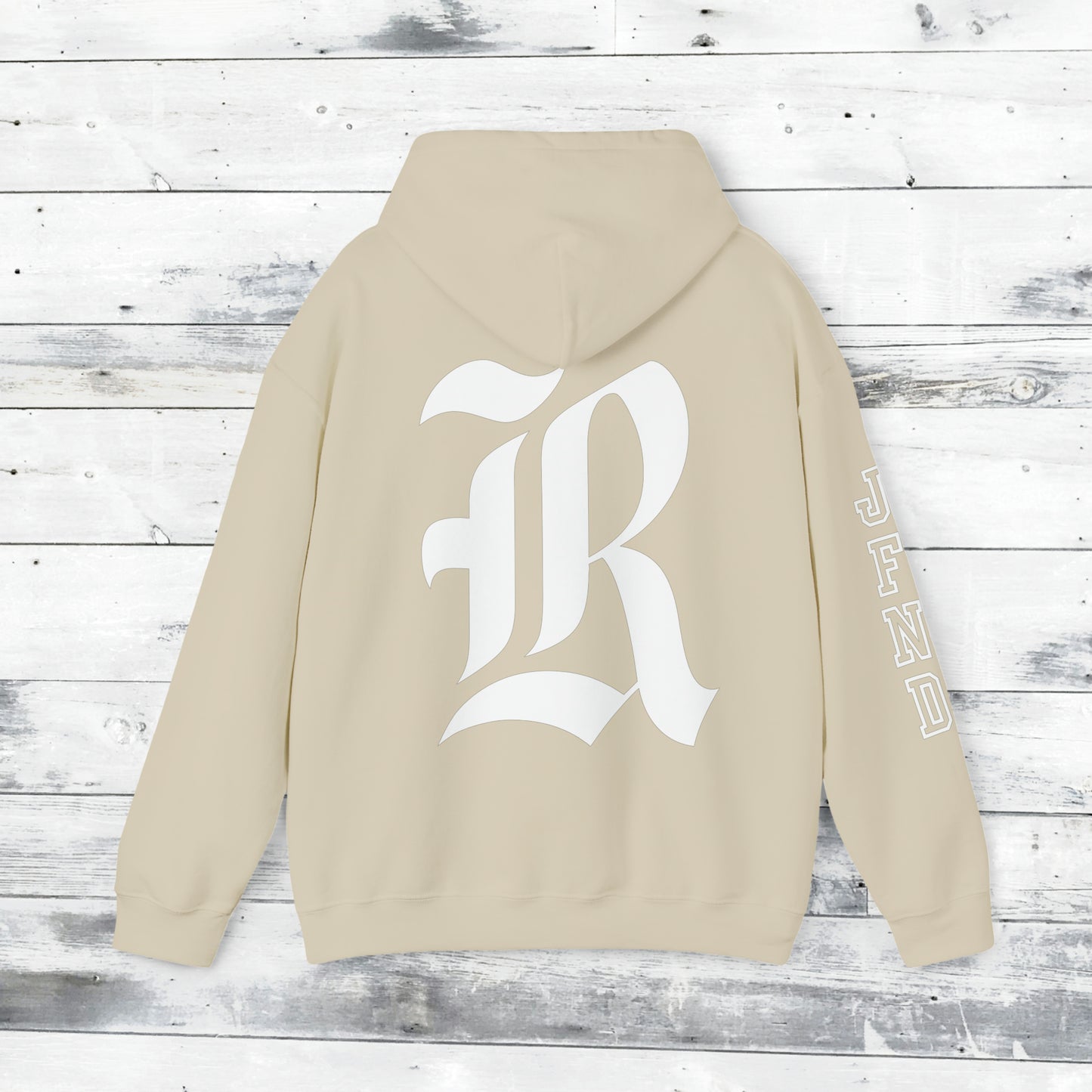 Jackets Stinger Hoodie Front - JFND Sleeve - Old School R back
