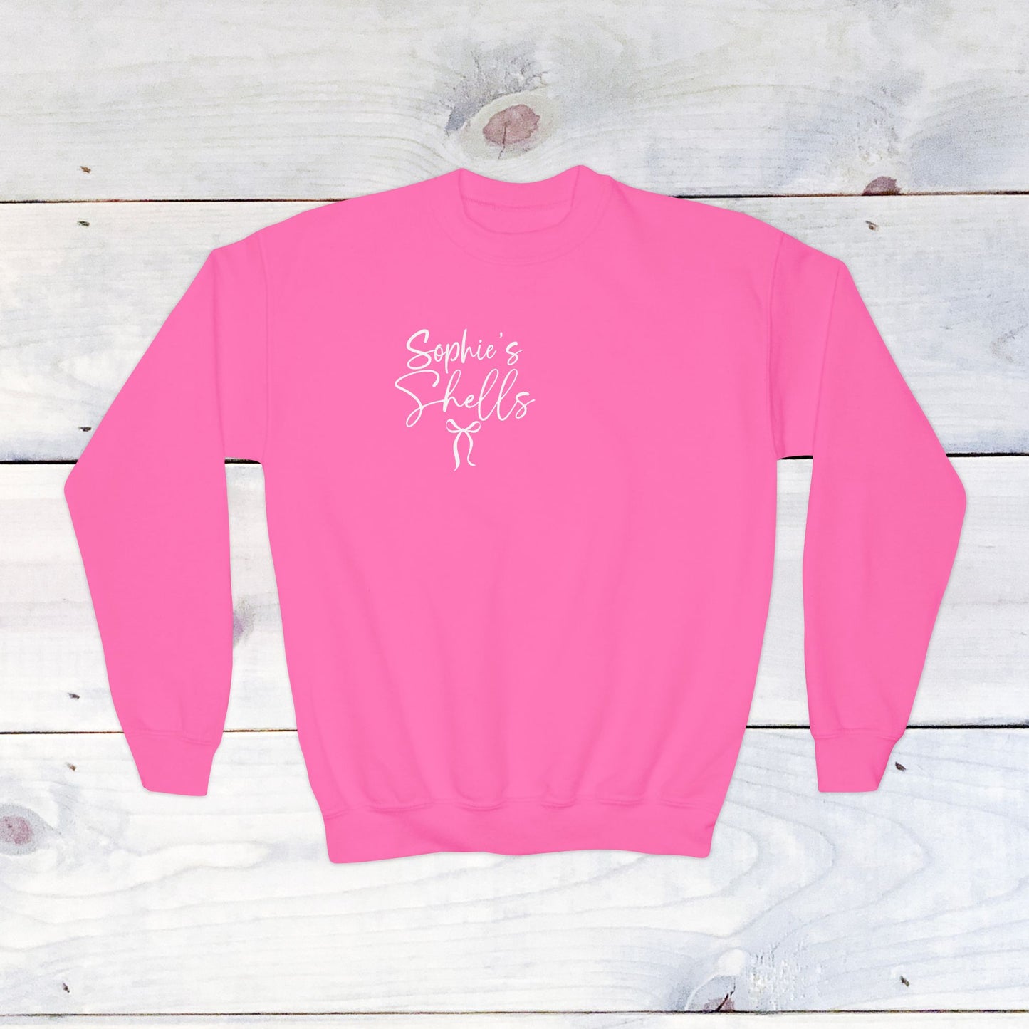 Custom 'Sophie's Shells' Youth Crewneck Sweatshirt