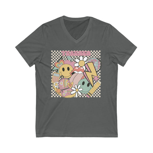 Librarian Unisex V-Neck Tee