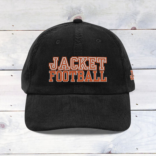 Custom  Embroidery Jacket Football Vintage Corduroy Cap