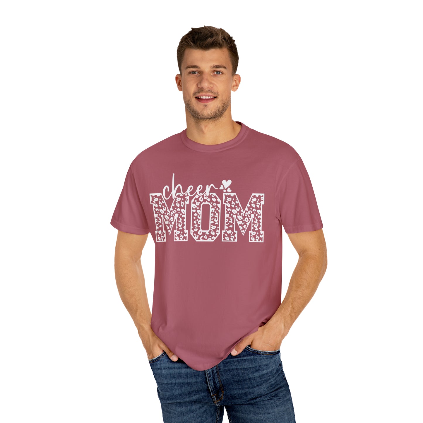 Cheetah Cheer Mom - Comfort Colors T