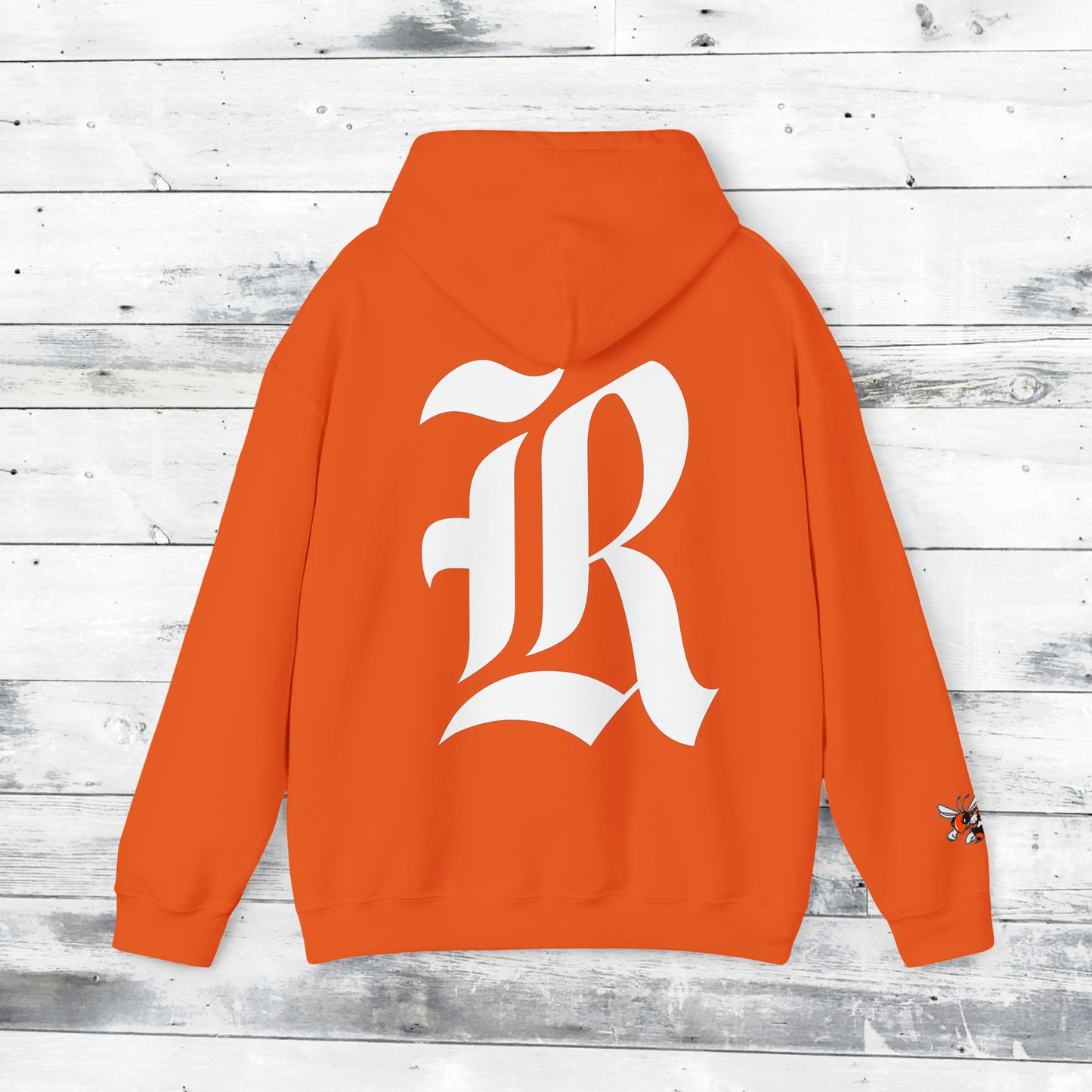 Jackets Stinger Hoodie Front - Yellow Jacket Sleeve/Cuff - Old School R back
