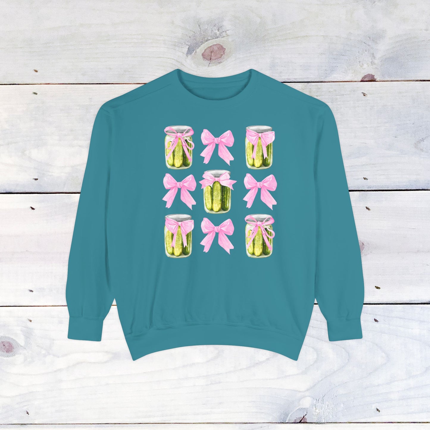 Pickles & Bows Adult Comfort Colors Sweatshirt