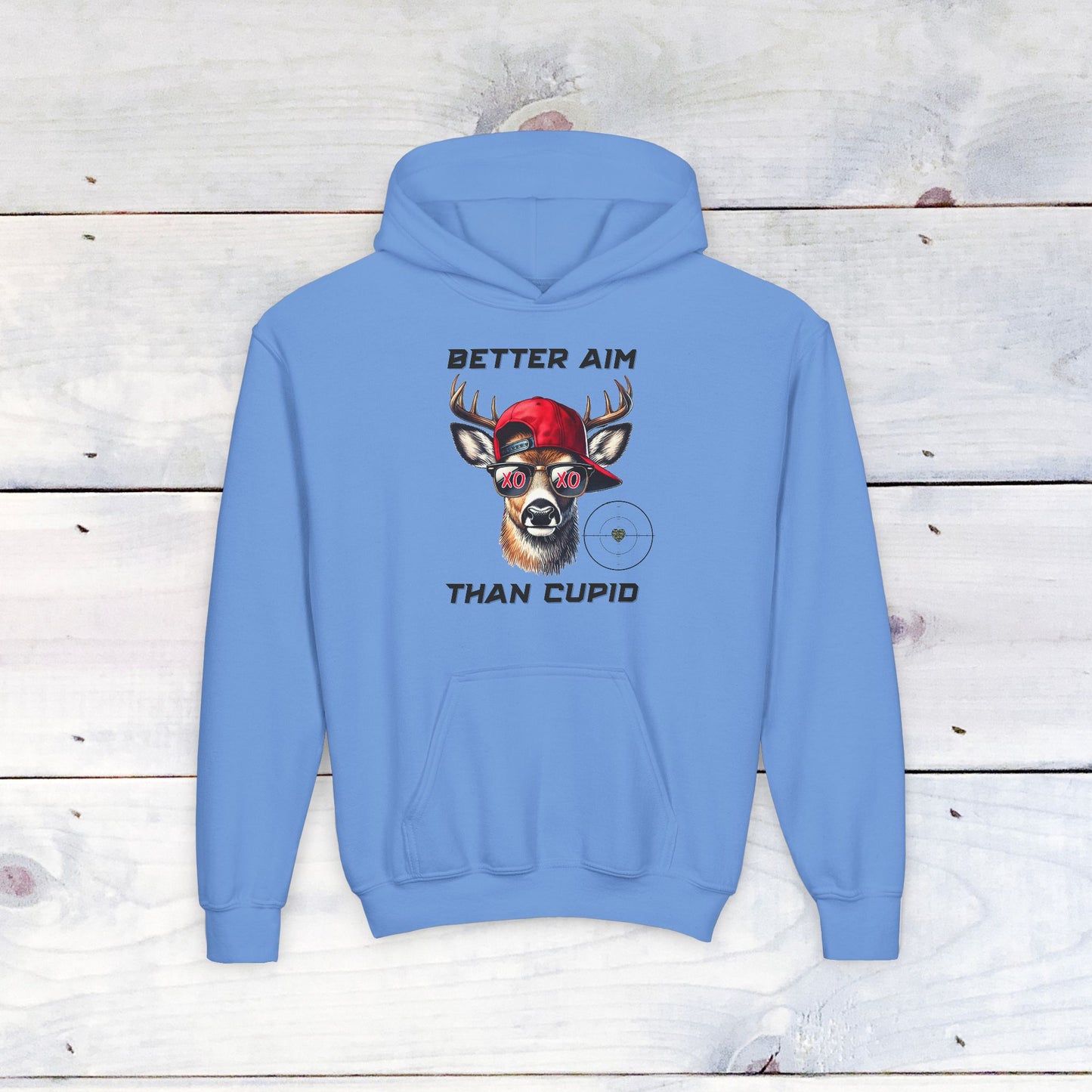 Better Aim than Cupid Youth Sweatshirt - No Background
