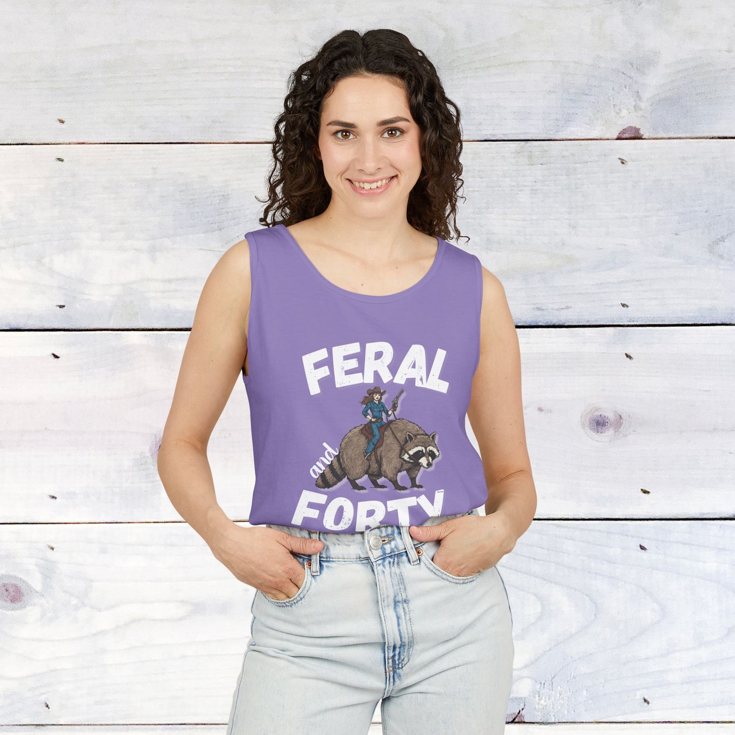 Feral & Forty Wild West Comfort Colors Tank Top
