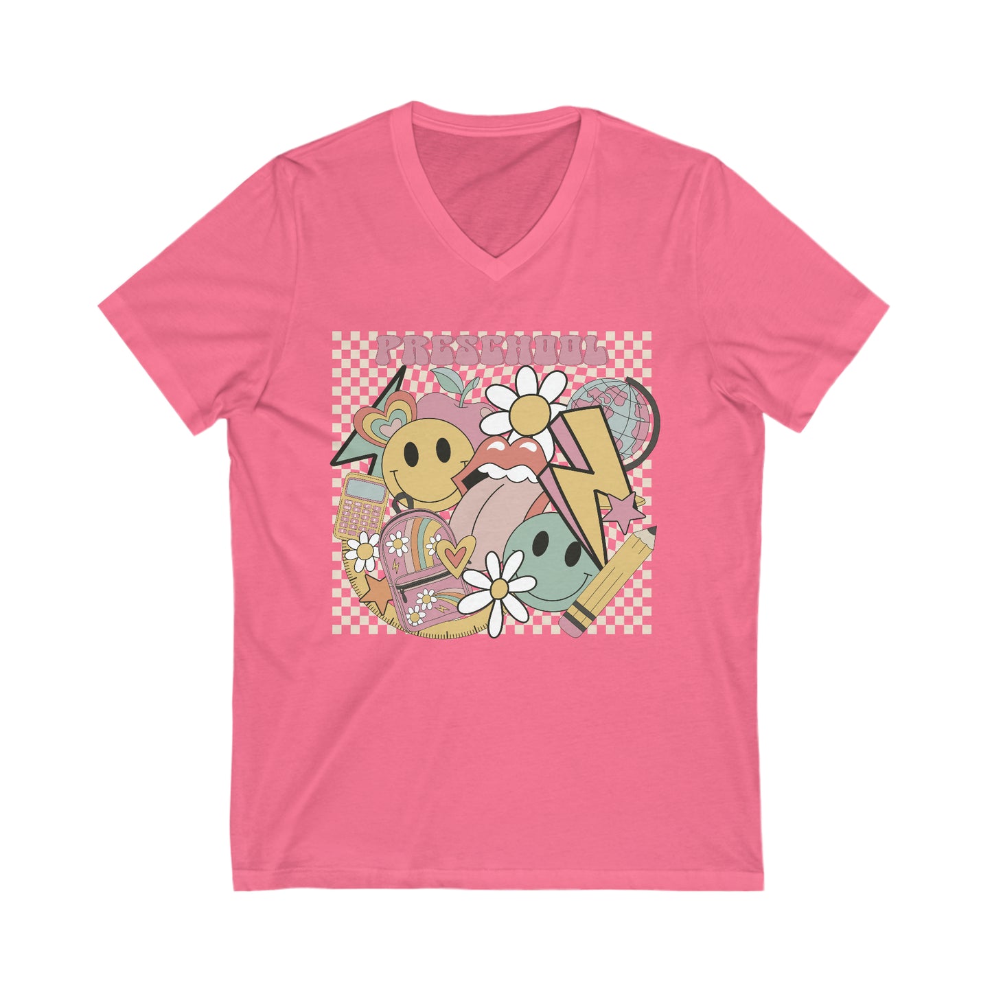 PreSchool Teacher Unisex V-Neck Tee