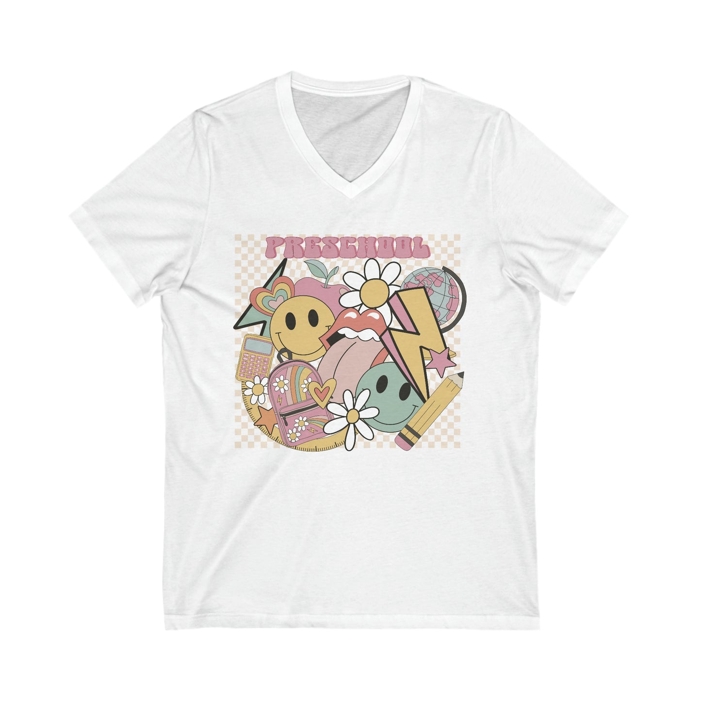 PreSchool Teacher Unisex V-Neck Tee