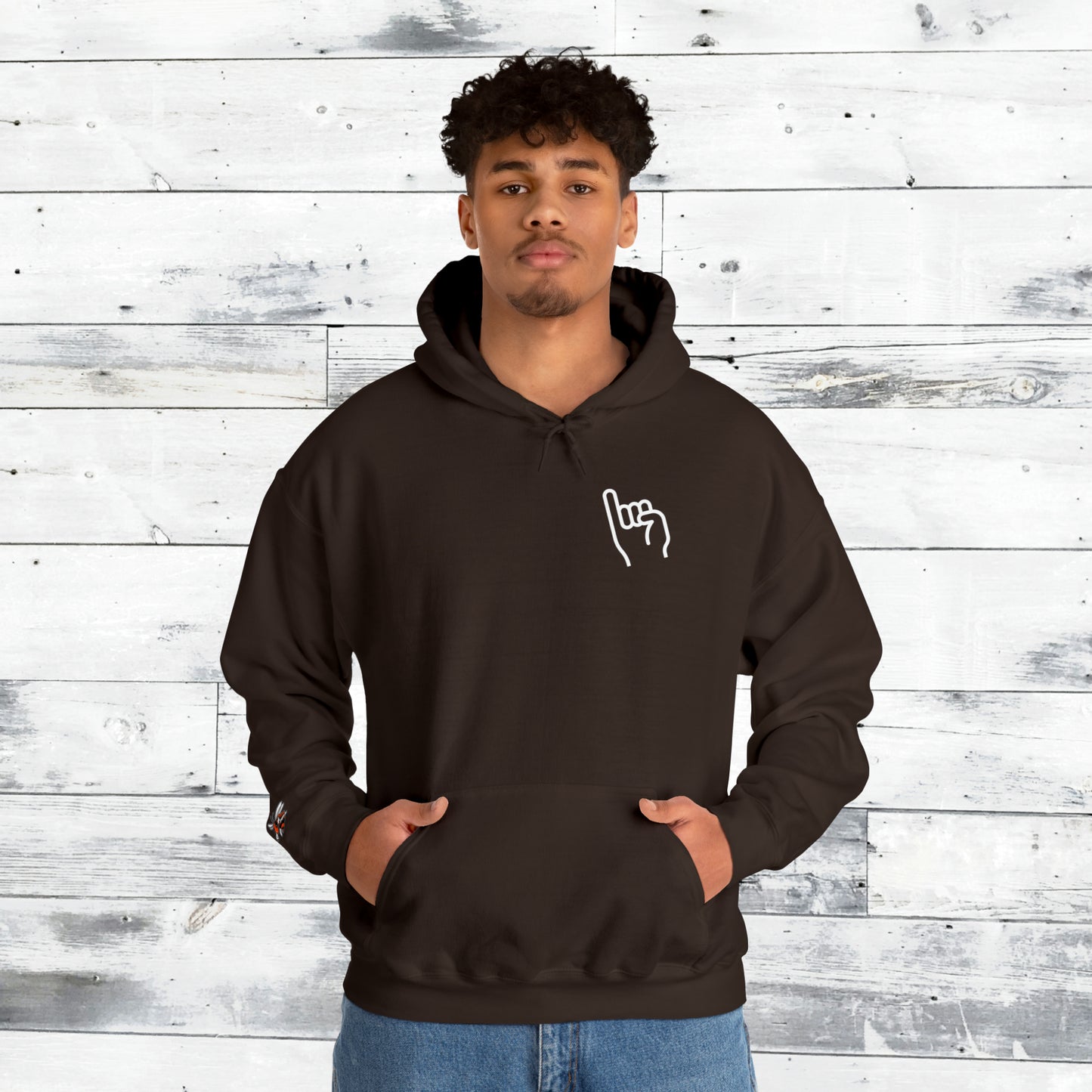 Jackets Stinger Hoodie Front - Yellow Jacket Sleeve/Cuff - Old School R back