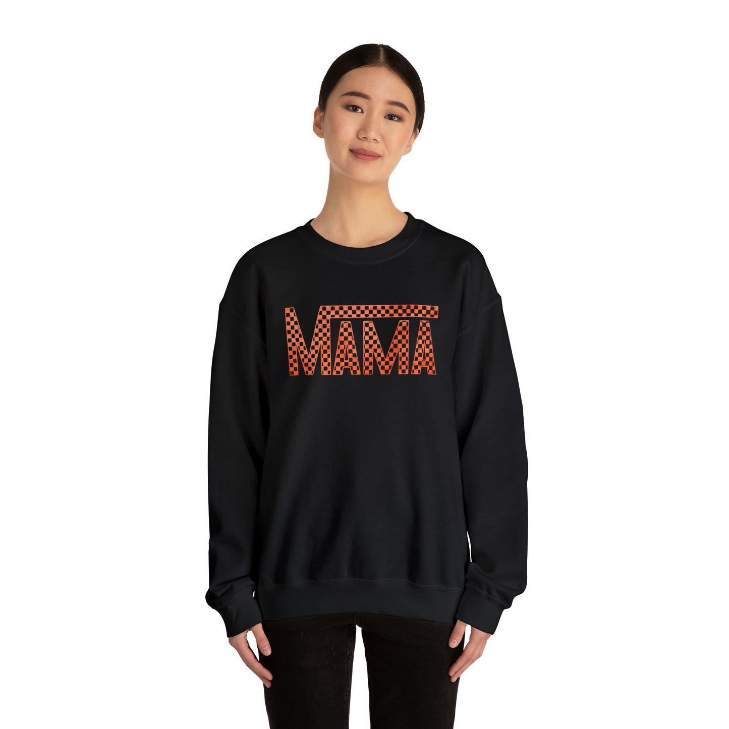 Orange Mama Checkered Sweater