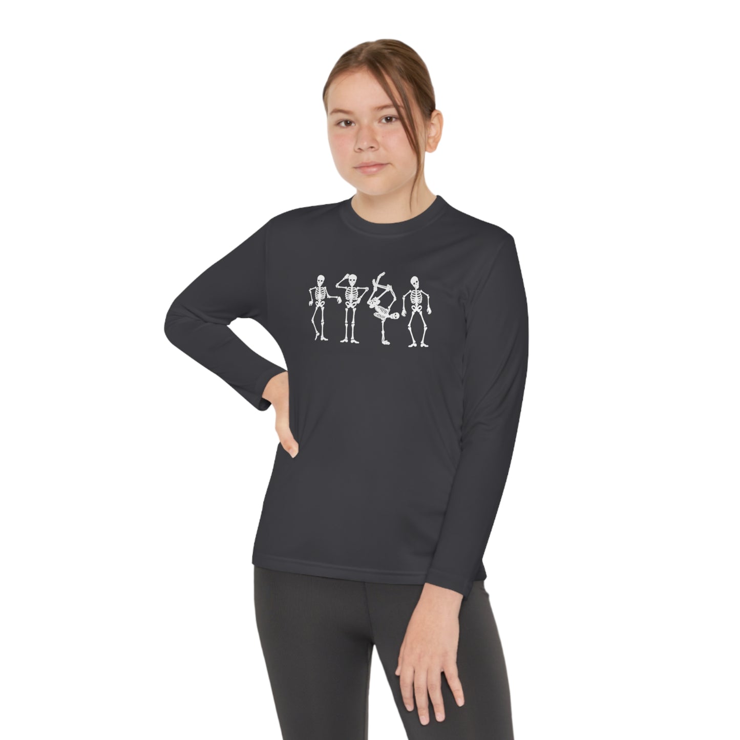 Youth Dancing Skelly Long Sleeve T-Shirt