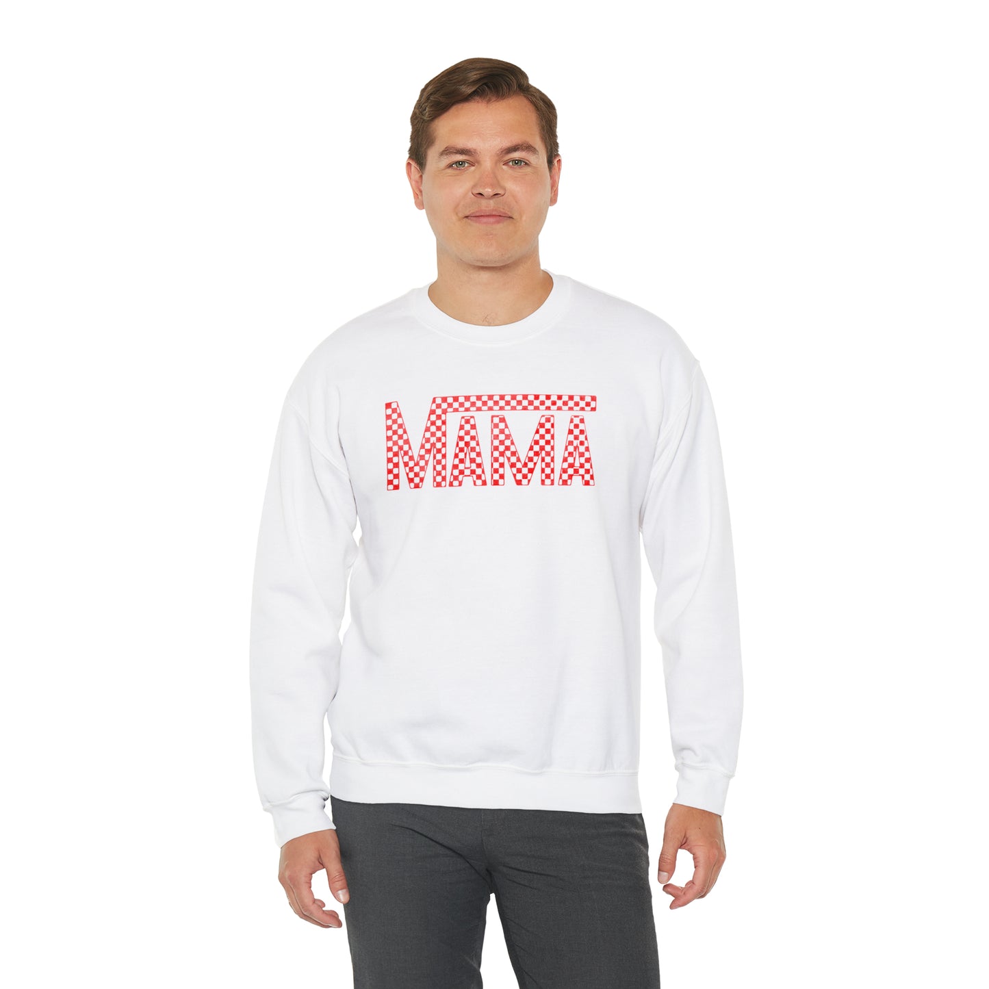 Red Mama Checkered Sweater