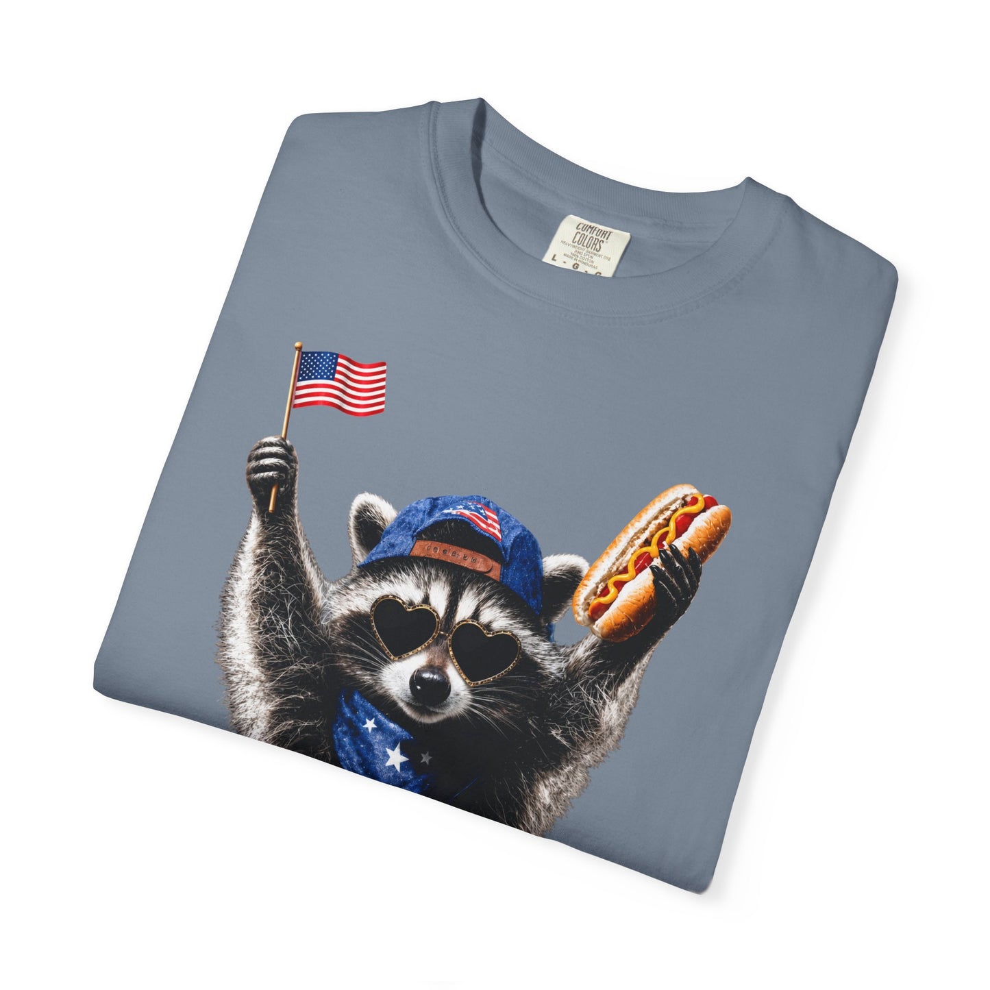 Patriotic Raccoon Comfort Colors  - America