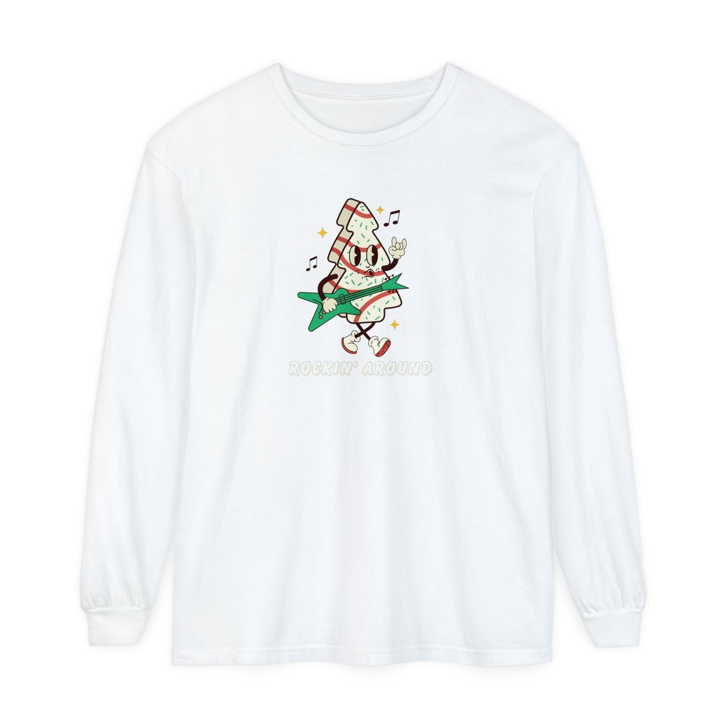 Rockin' Around the Christmas Tree  Comfort Colors Long Sleeve T-Shirt