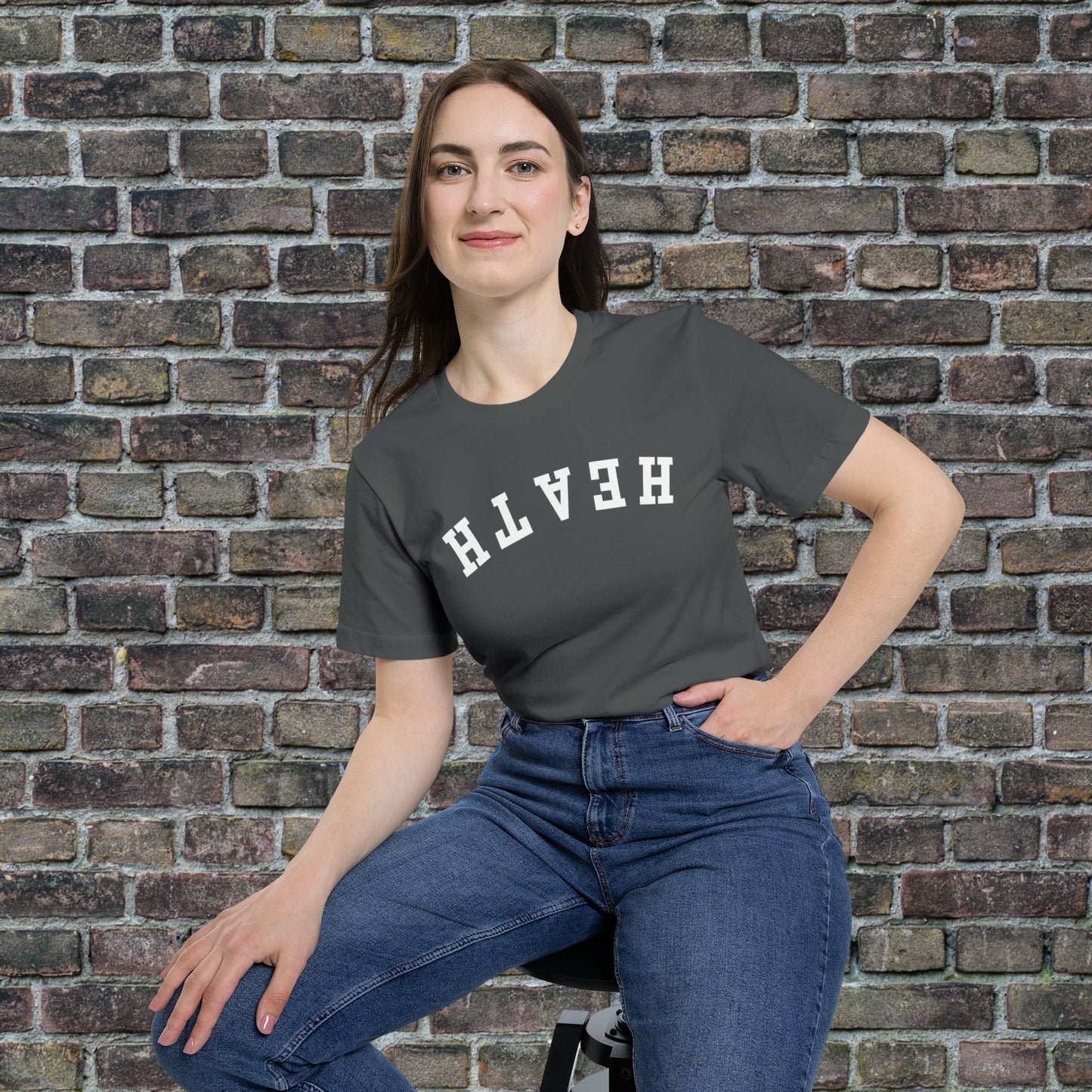 Upside down solid Heath T- Shirt