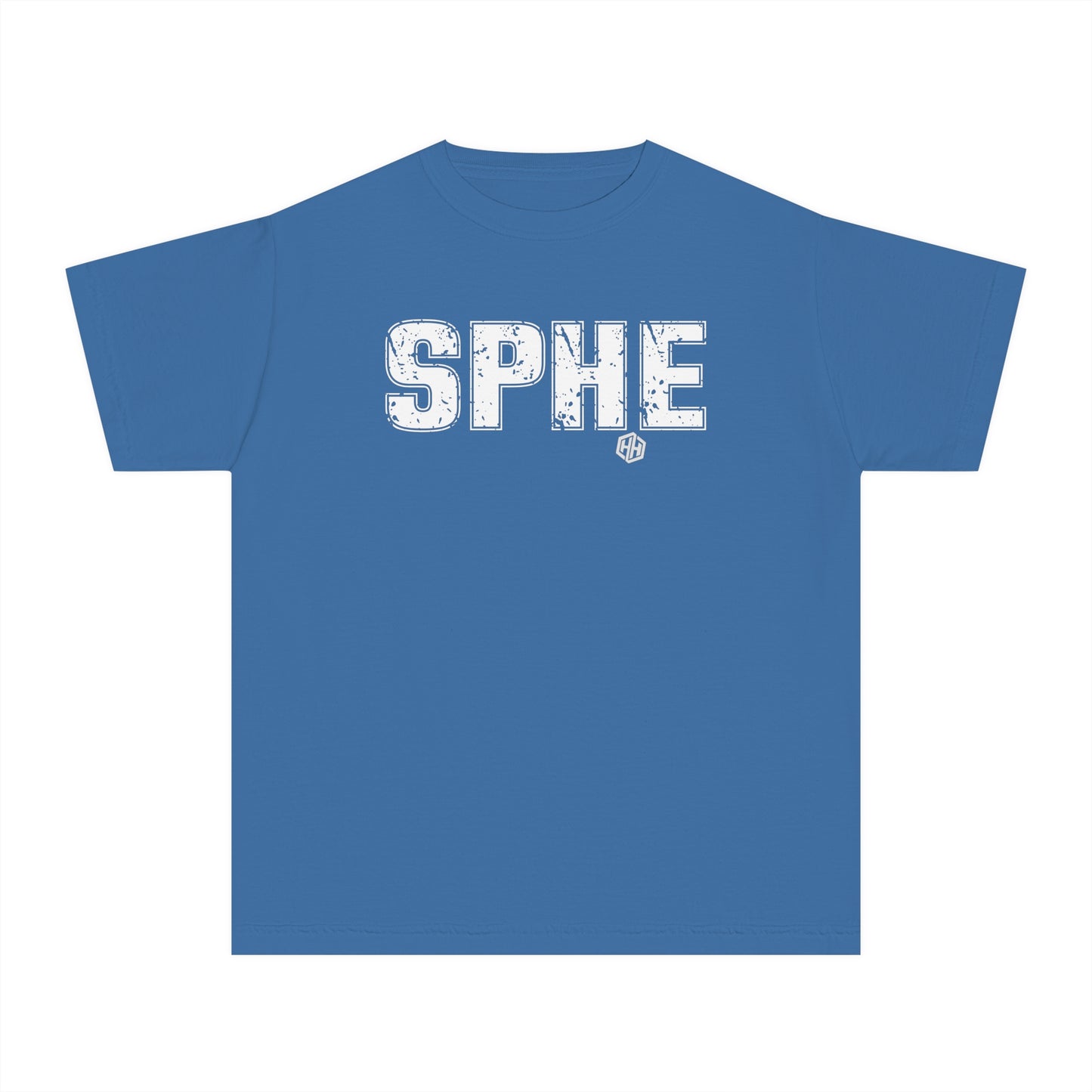SPHE Youth Comfort Colors T . White Text