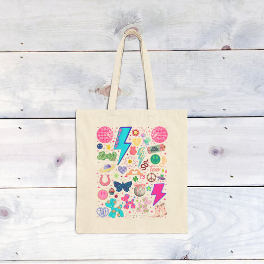 Riley Bday Cotton Canvas Tote Bag