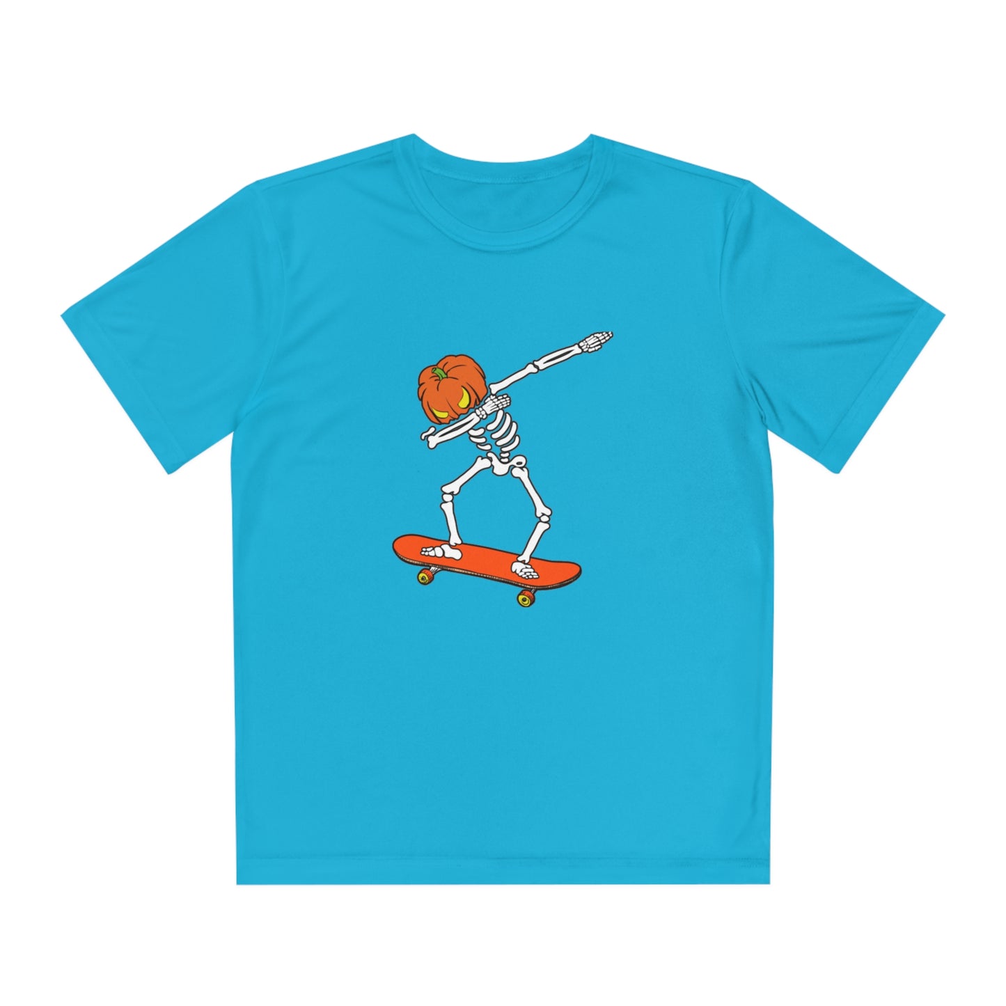 Dabbing Pumpkin Skelly Skater T