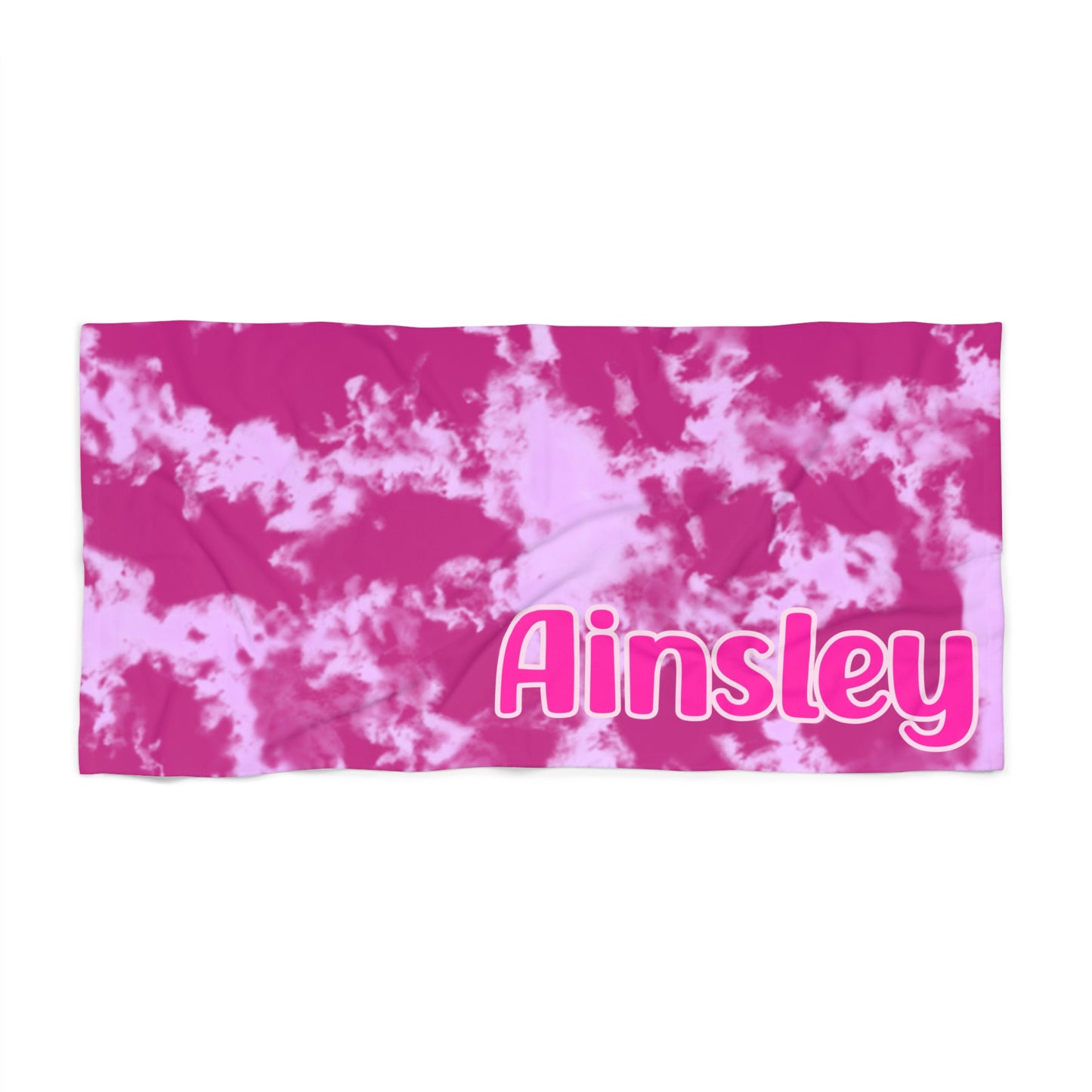 Custom Beach Towel - Ainsley