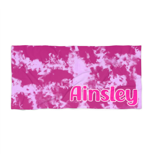 Custom Beach Towel - Ainsley