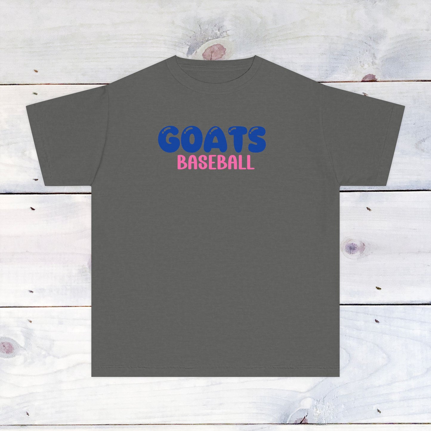 Youth "GOATS Baseball" Tee -Comfort Colors
