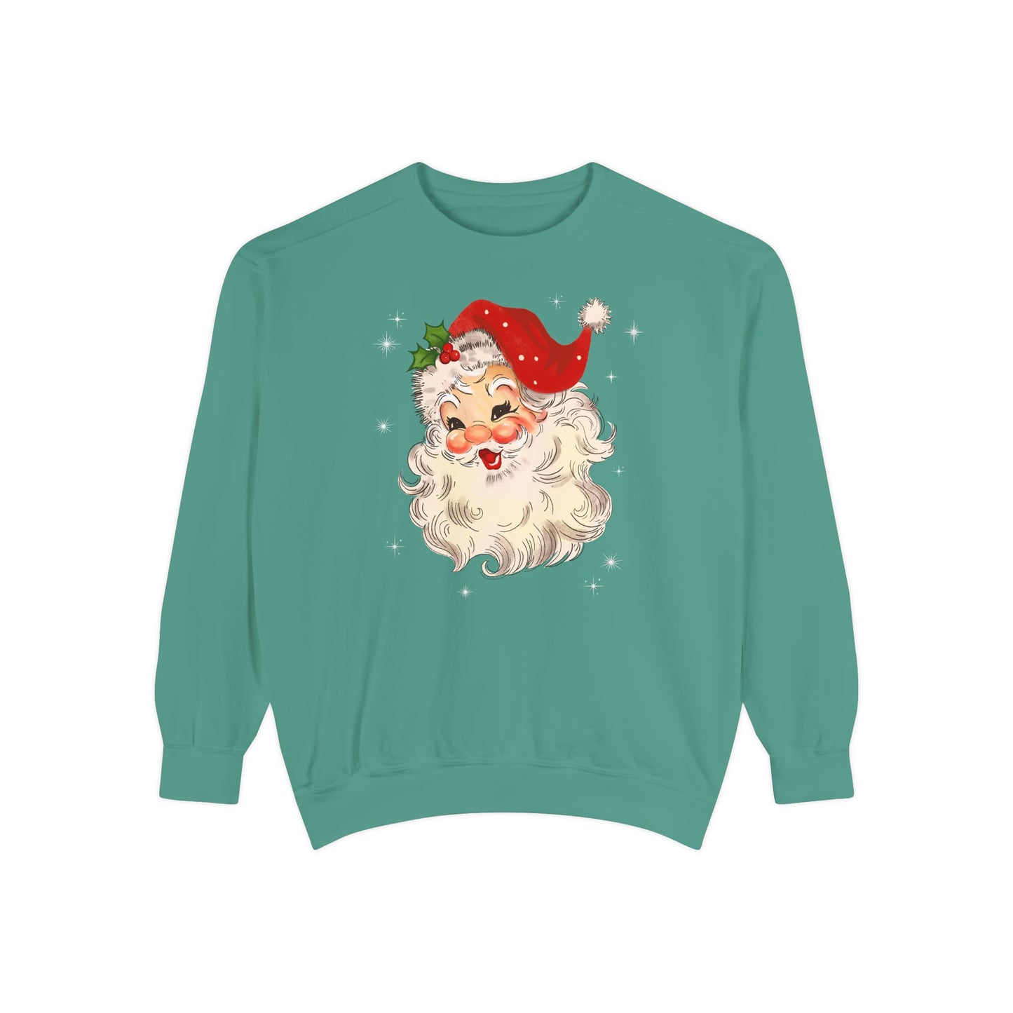 Sparkle Santa Comfort Colors Sweater
