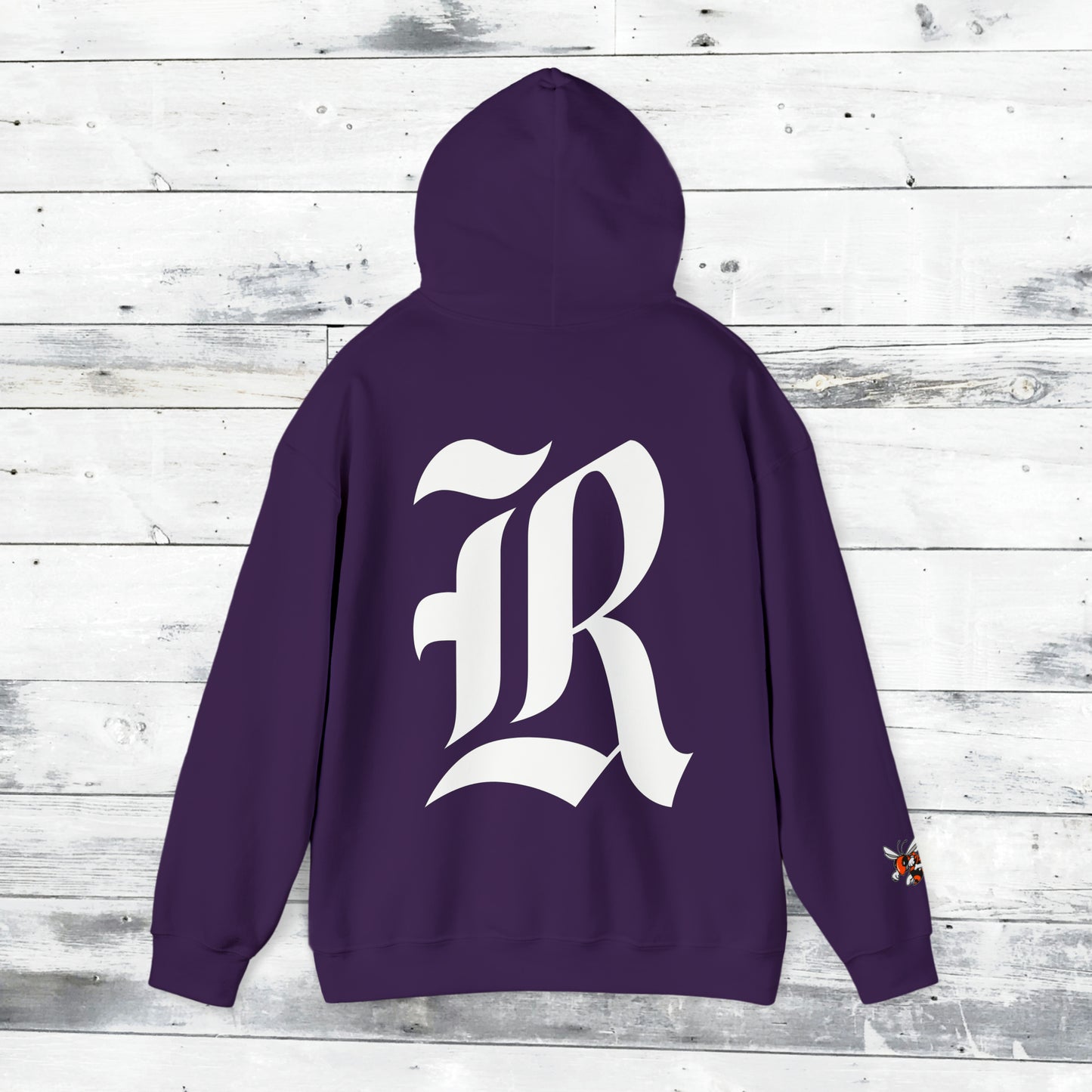 Jackets Stinger Hoodie Front - Yellow Jacket Sleeve/Cuff - Old School R back