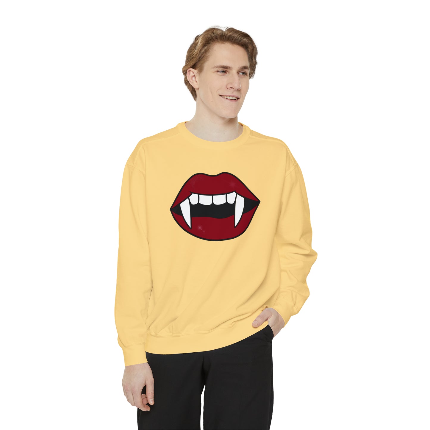 Vampire Fang Comfort Colors Sweater