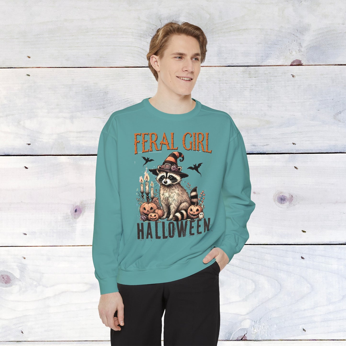 Feral Girl Halloween Comfort Colors Sweater