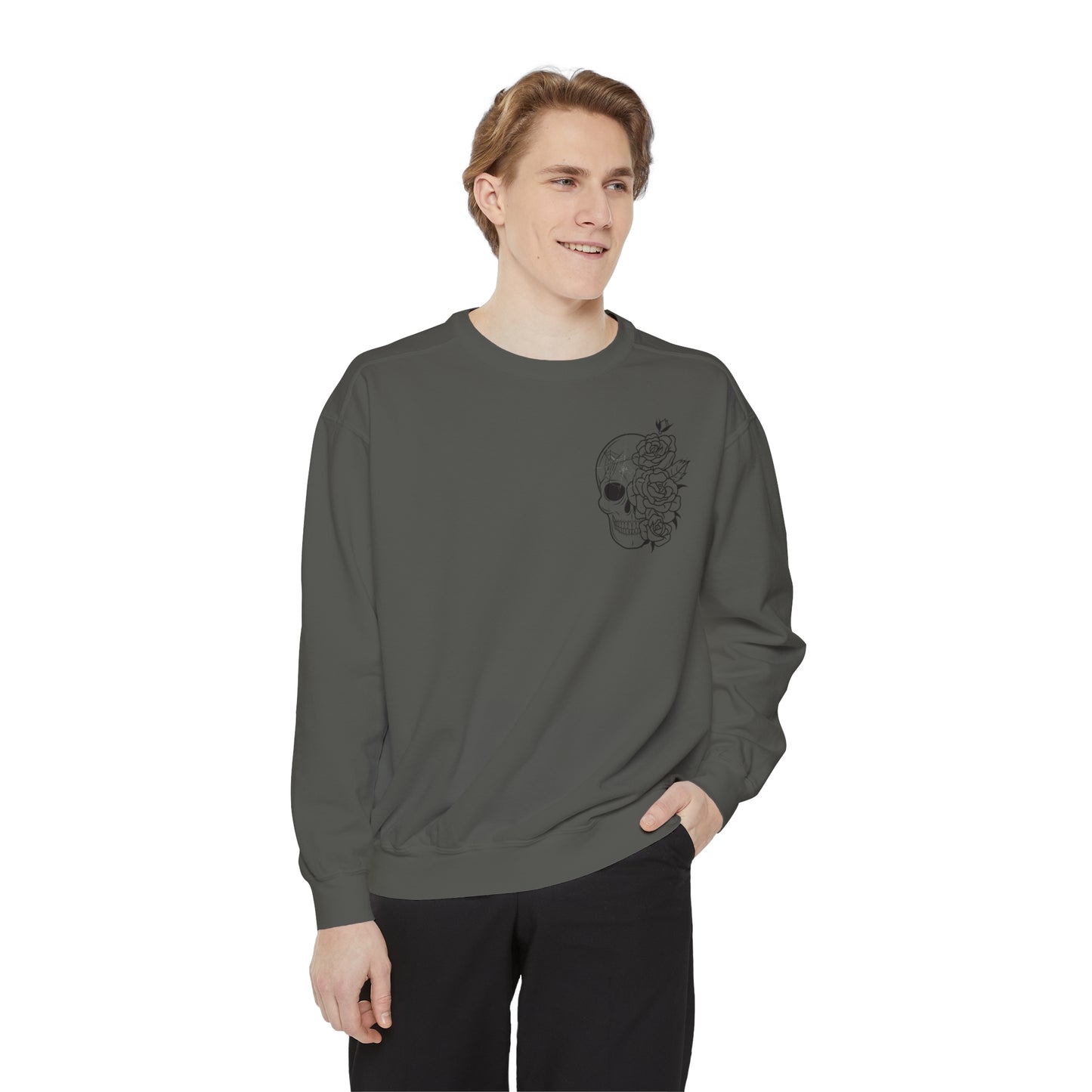 Skull Front, Vastly Overrated Back - Comfort Colors Pullover - Multi Color Options