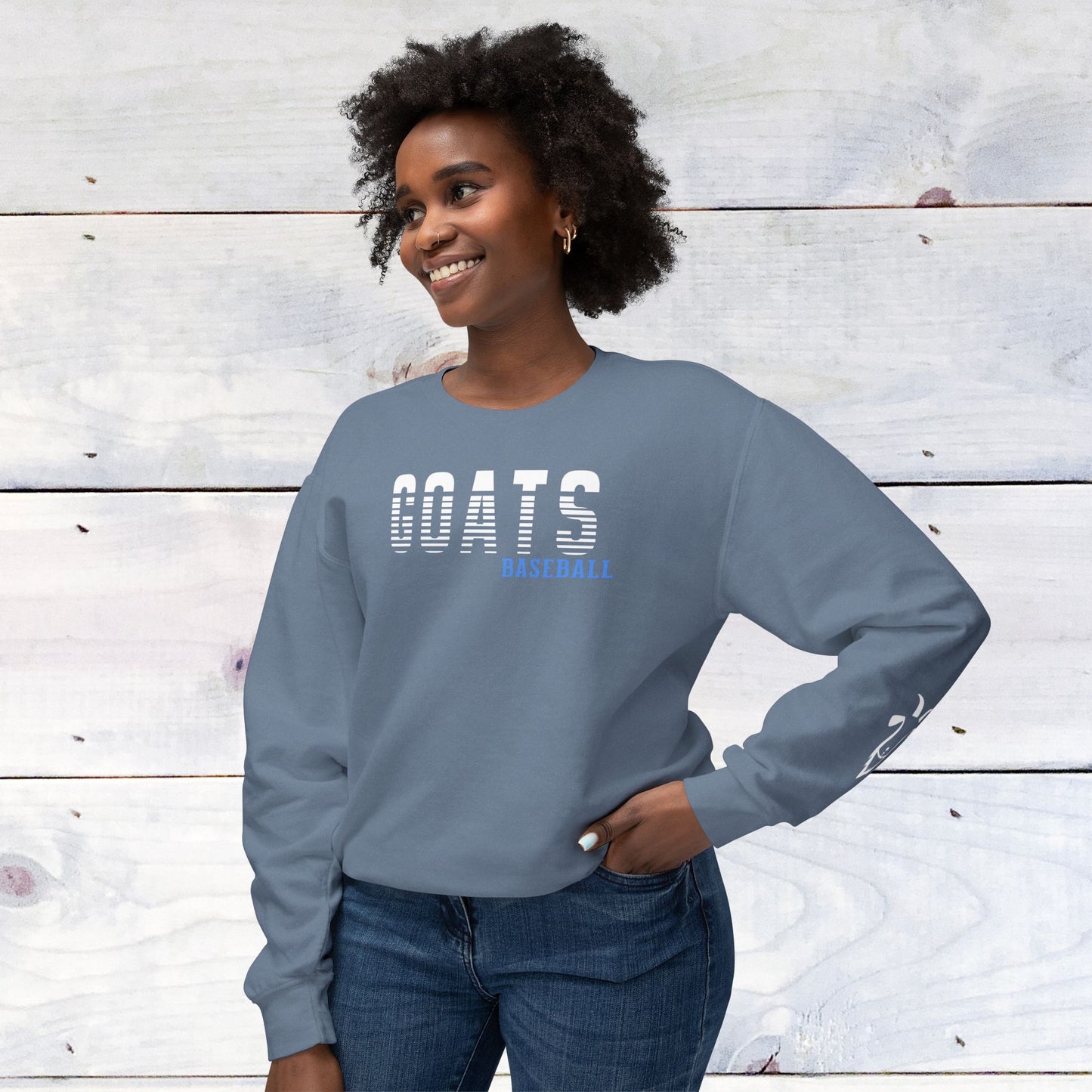 Custom GOATS  Baseball Comfort Colors Sweater