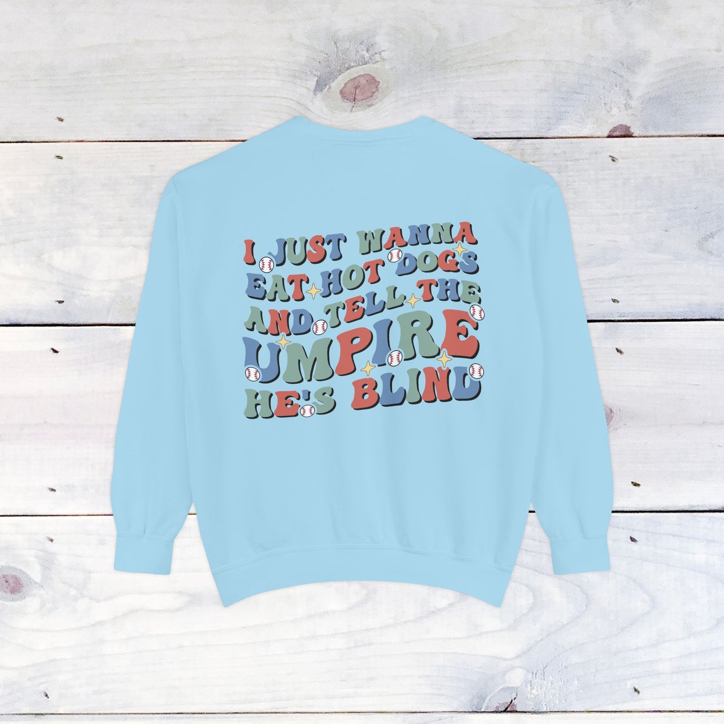 Baseball Mom Comfort Color Sweatshirt