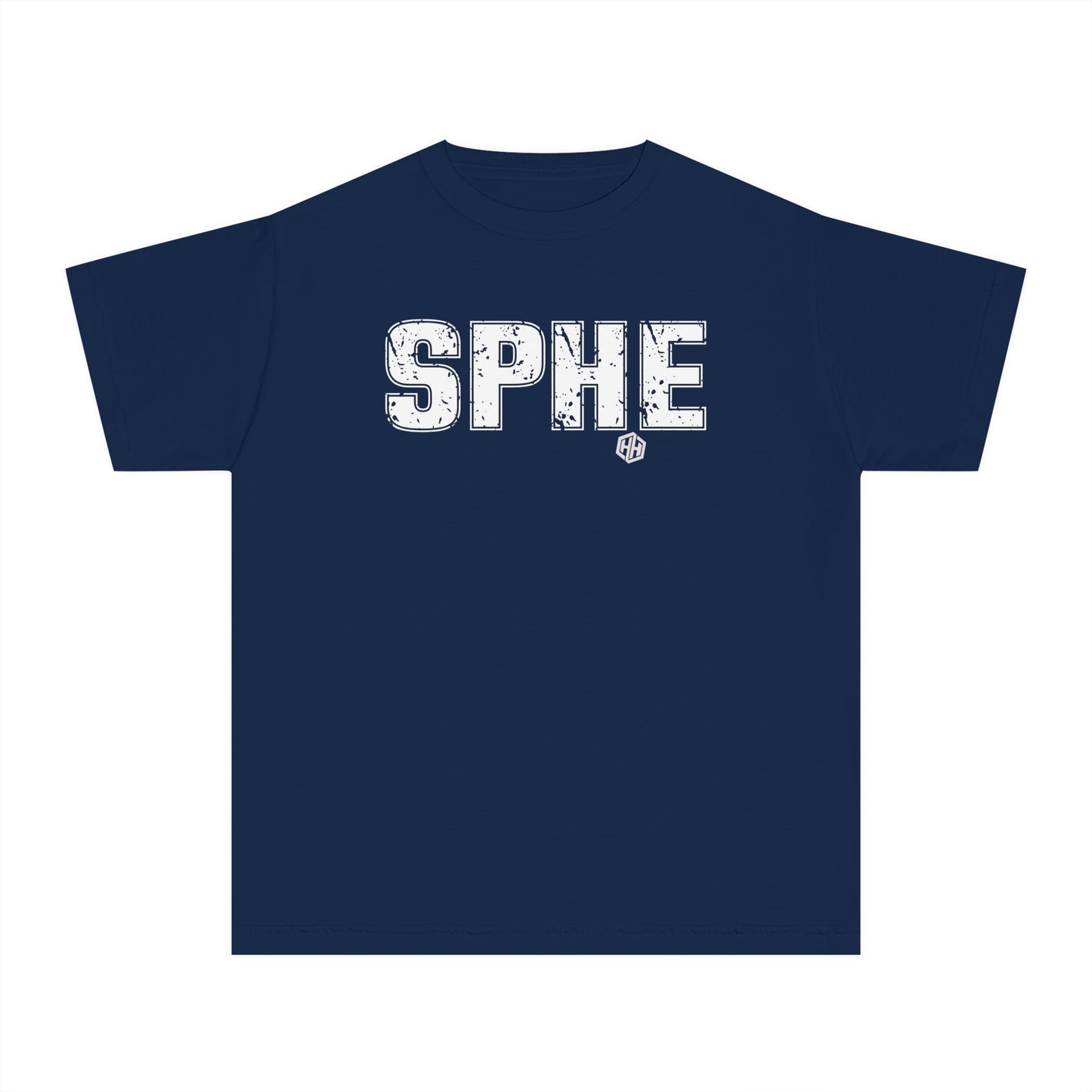 SPHE Youth Comfort Colors T . White Text