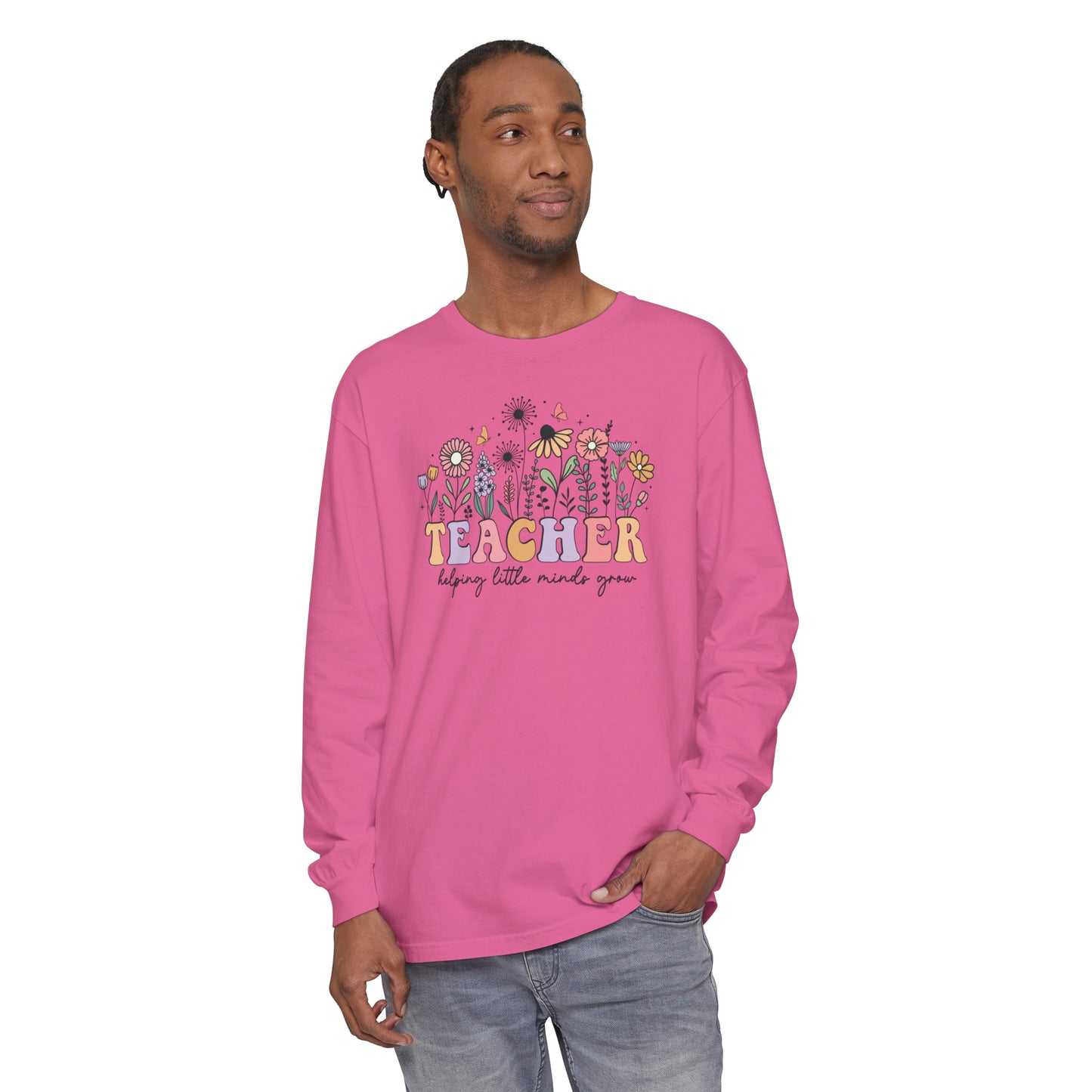 Teacher Long Sleeve Comfort Colors T-Shirt