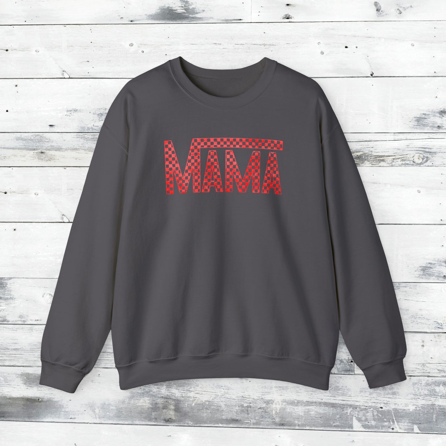 Red Mama Checkered Sweater