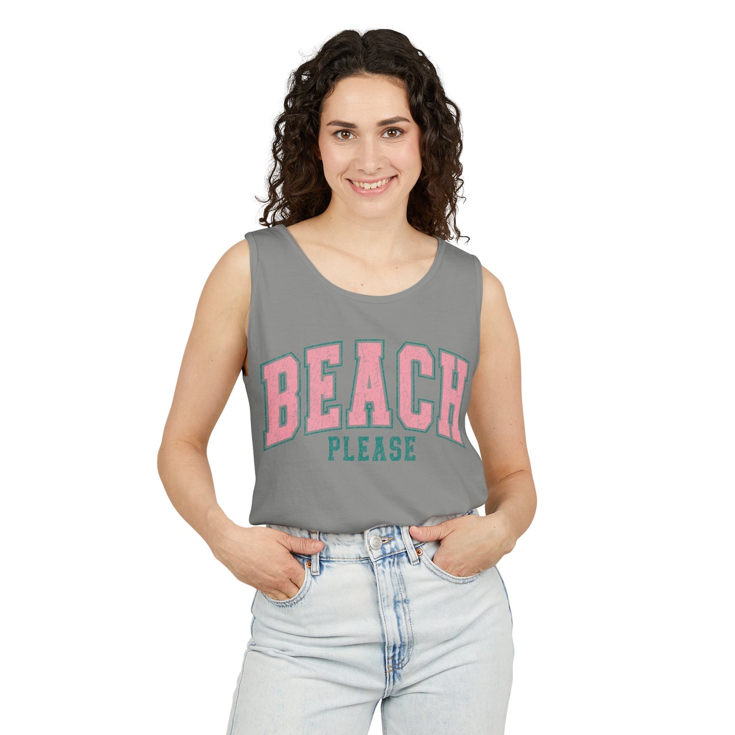 Beach Please Tank - Comfort Colors