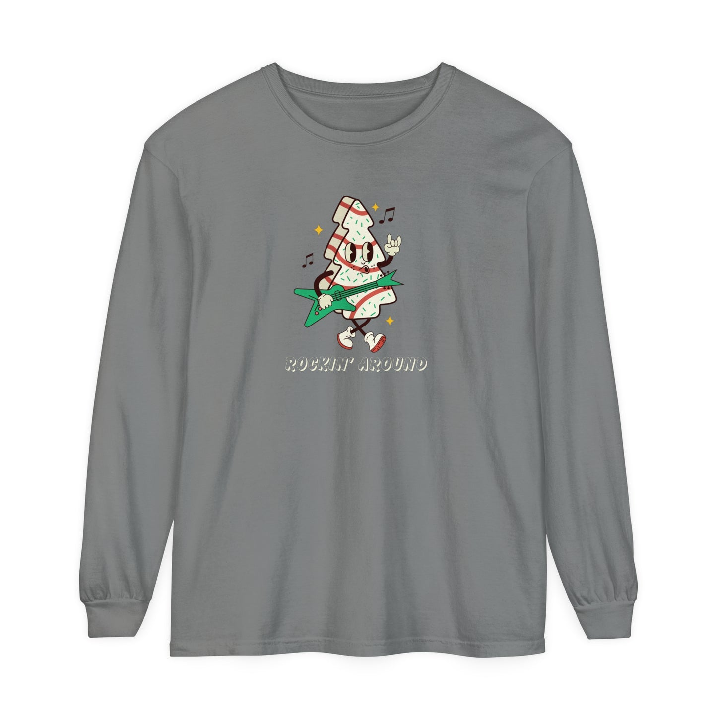 Rockin' Around the Christmas Tree  Comfort Colors Long Sleeve T-Shirt