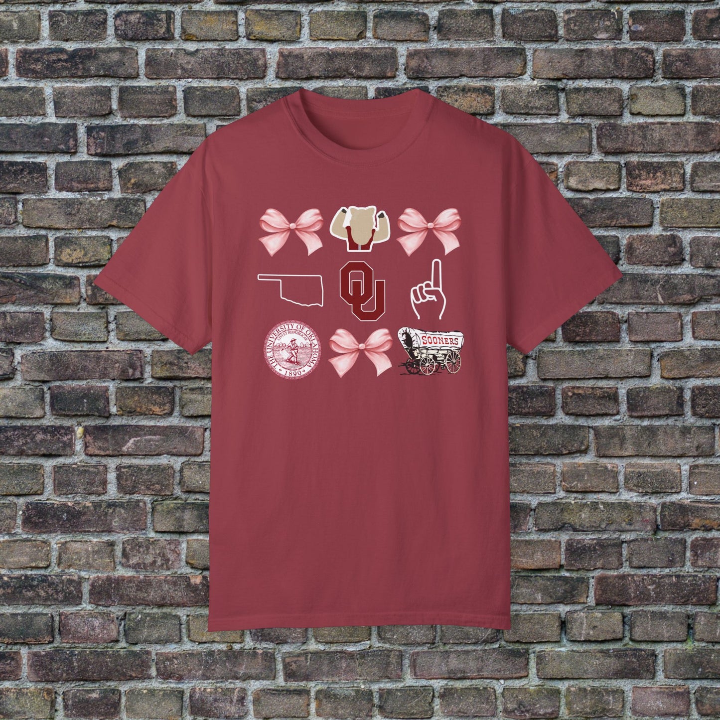 Oklahoma Sooners Bow Comfort Colors - Dark