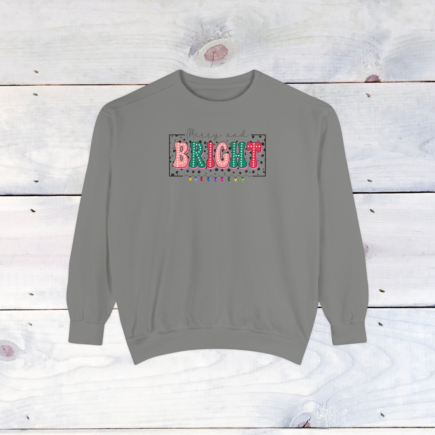 Merry & Bright Comfort Colors Sweater