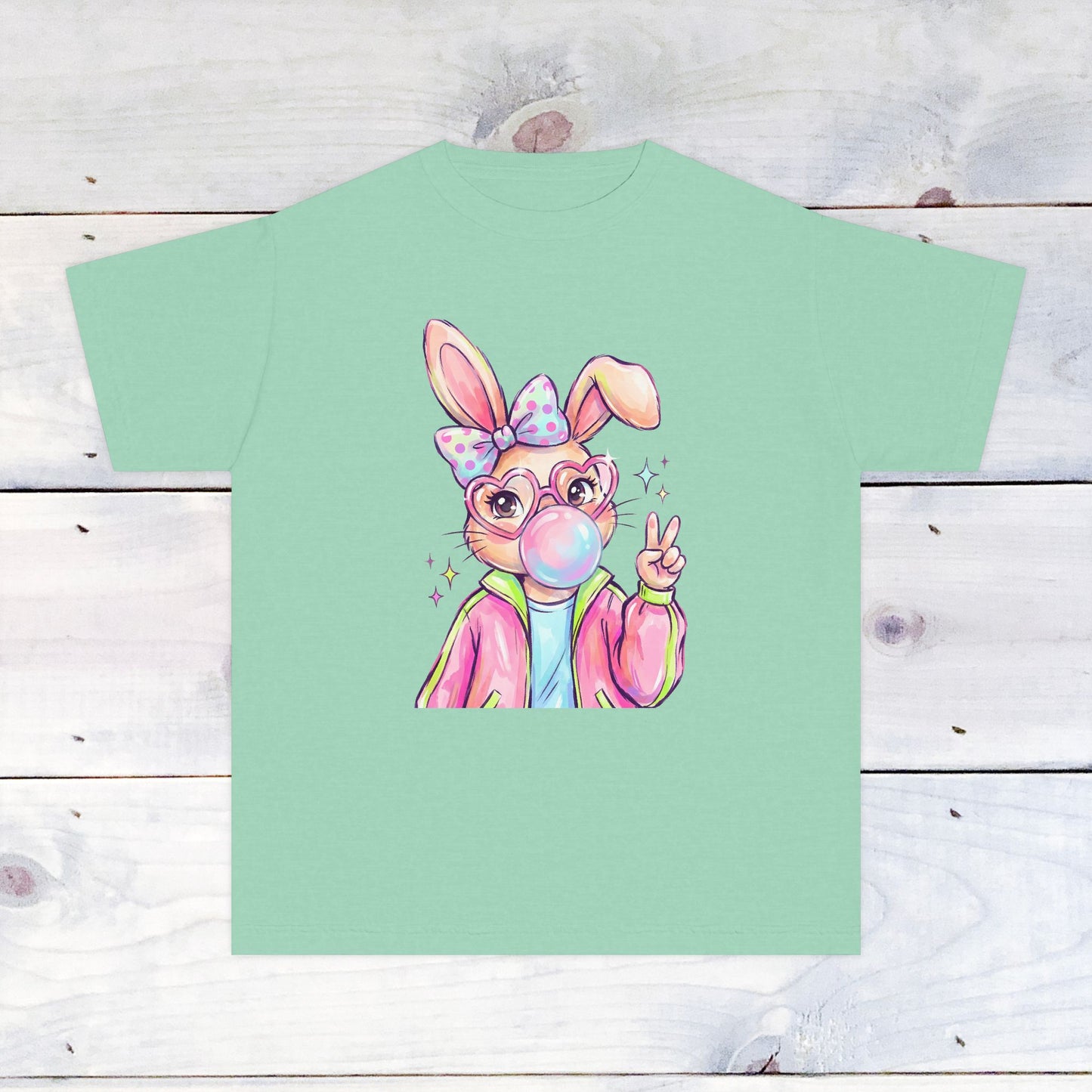 Bunny Bubble Spring Comfort Colors Youth Shirt